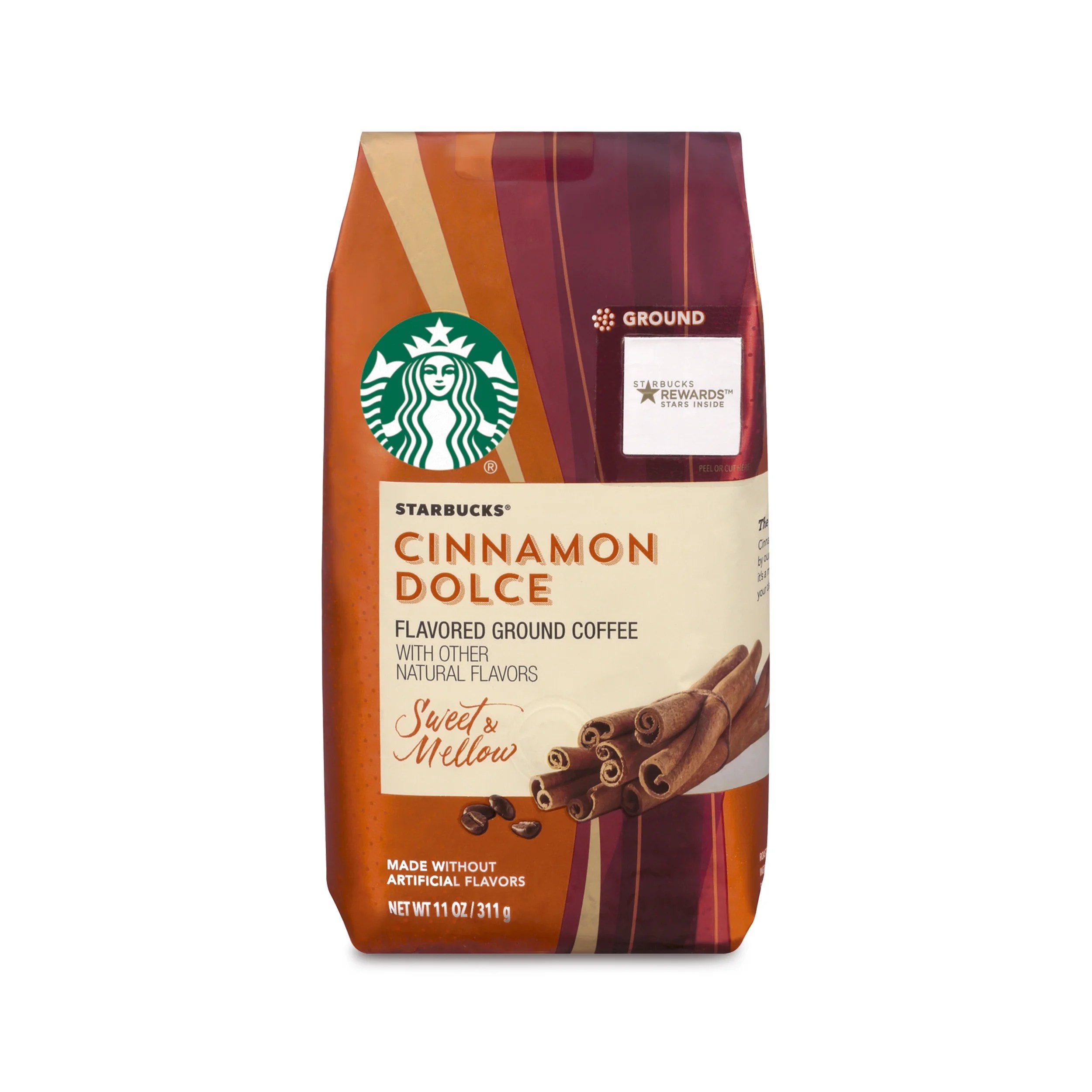 Starbucks Flavored Ground Coffee — Cinnamon Dolce — No Artificial