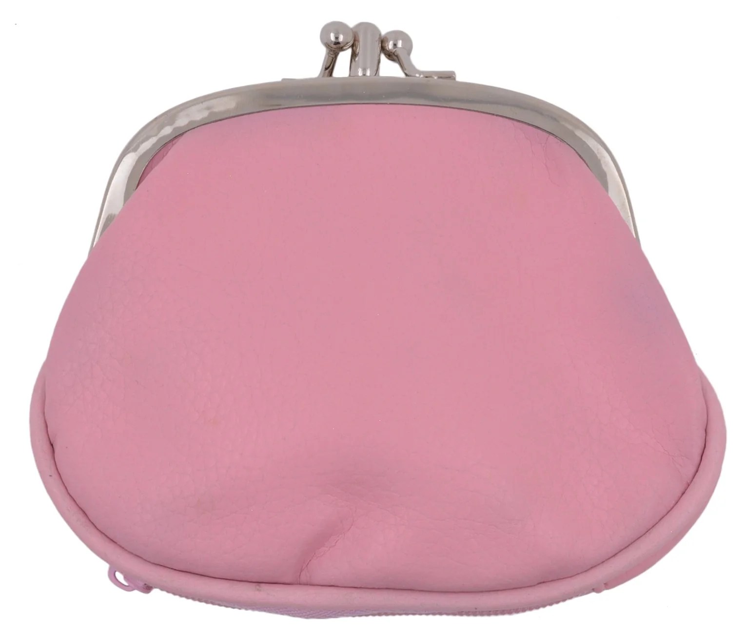 Marshal Wallet Women's PU Leather Metal Frame Double Clasp Zipper