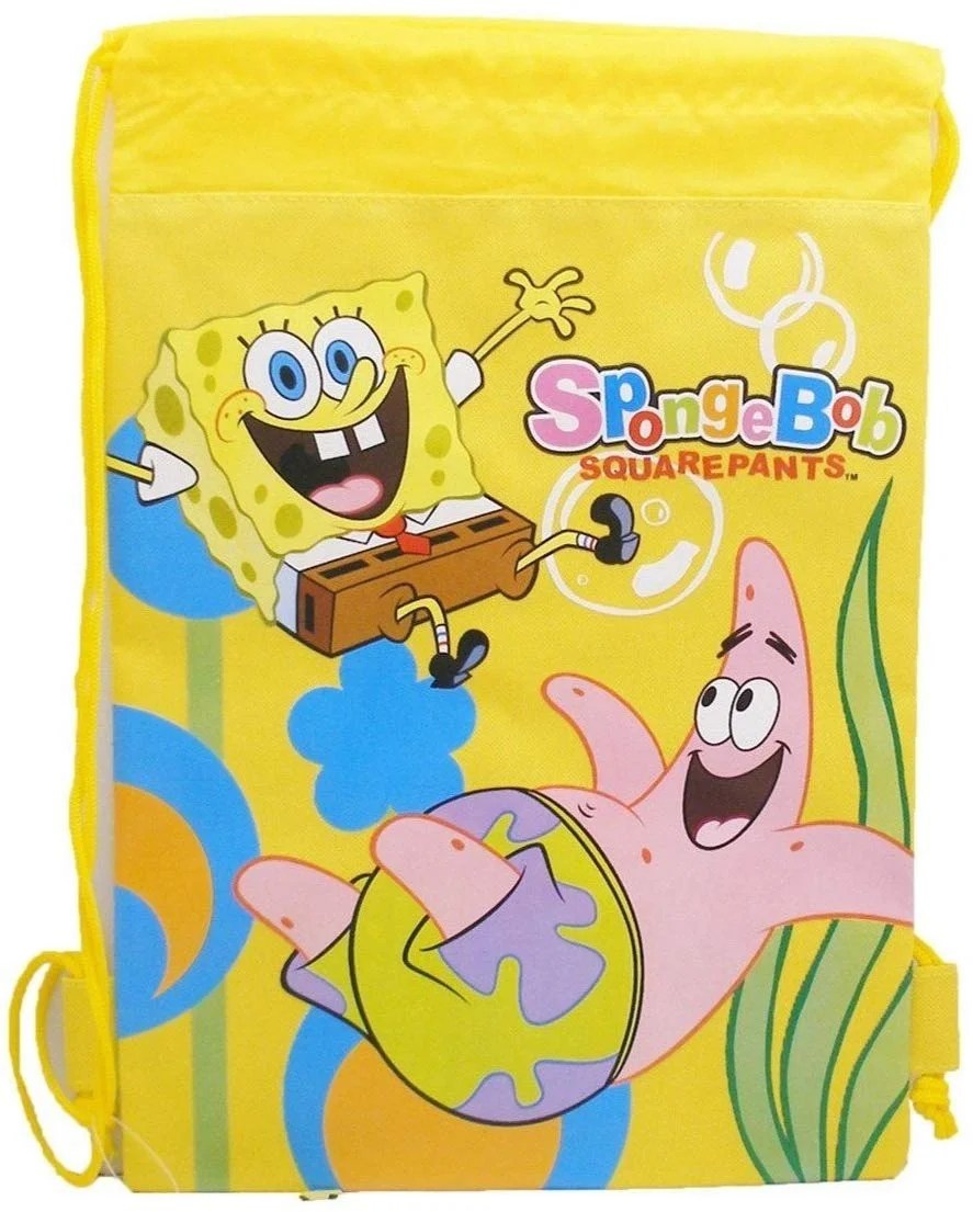 Spongebob Nickelodeon Yellow Drawstring Backpack