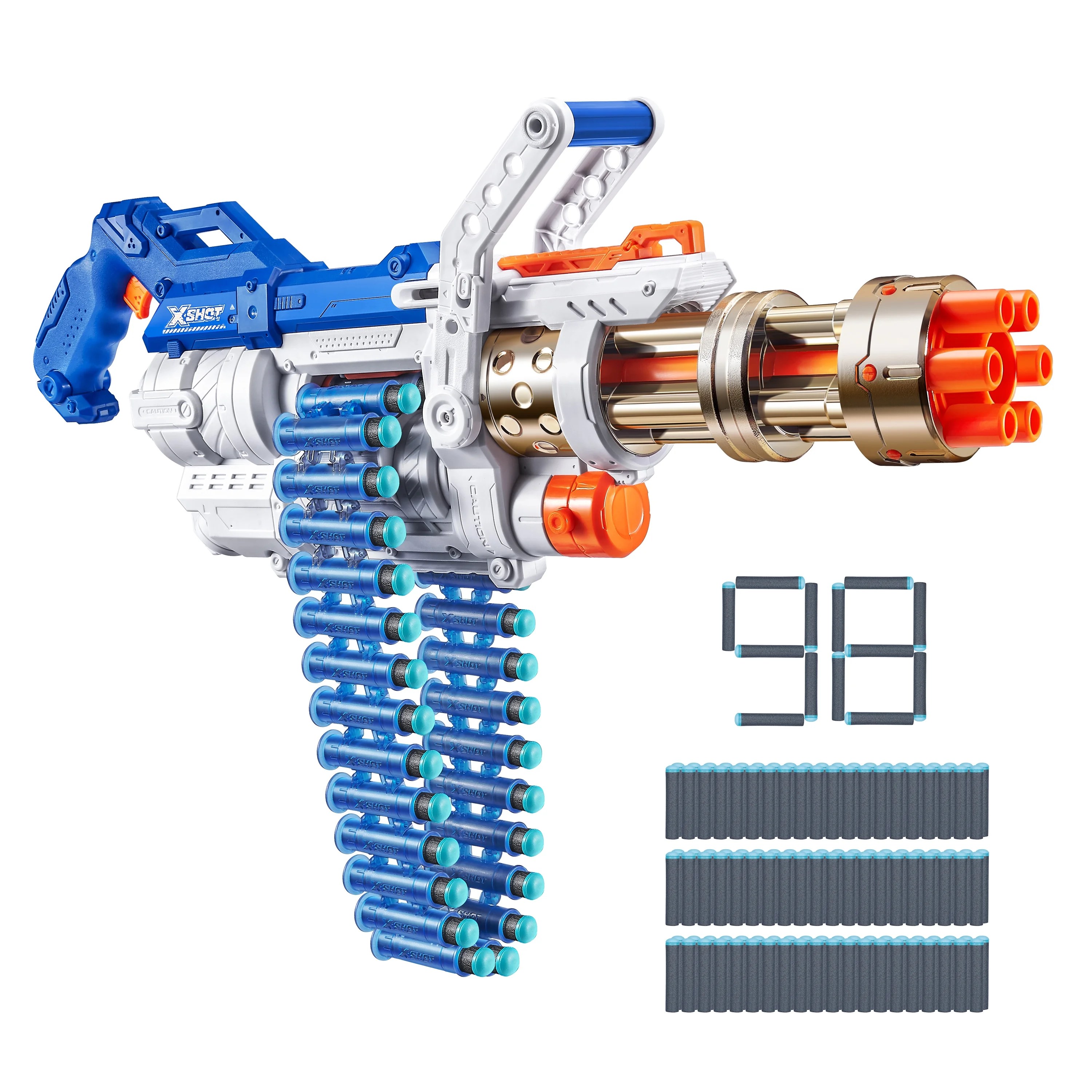 XSHOT EXCEL Golden OMEGA(98Darts) Blaster by ZURU For Ages 8 Plus