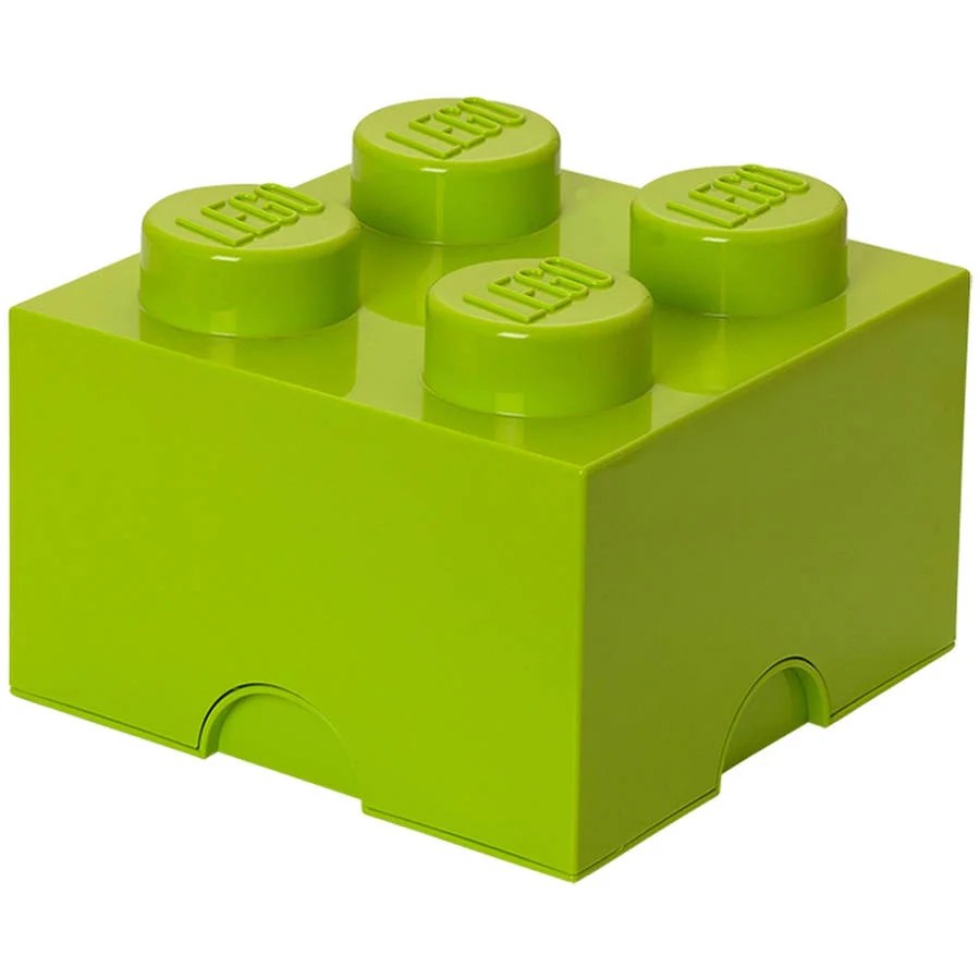 LEGO Storage Brick 4, Bright Yellowish Green/Lime