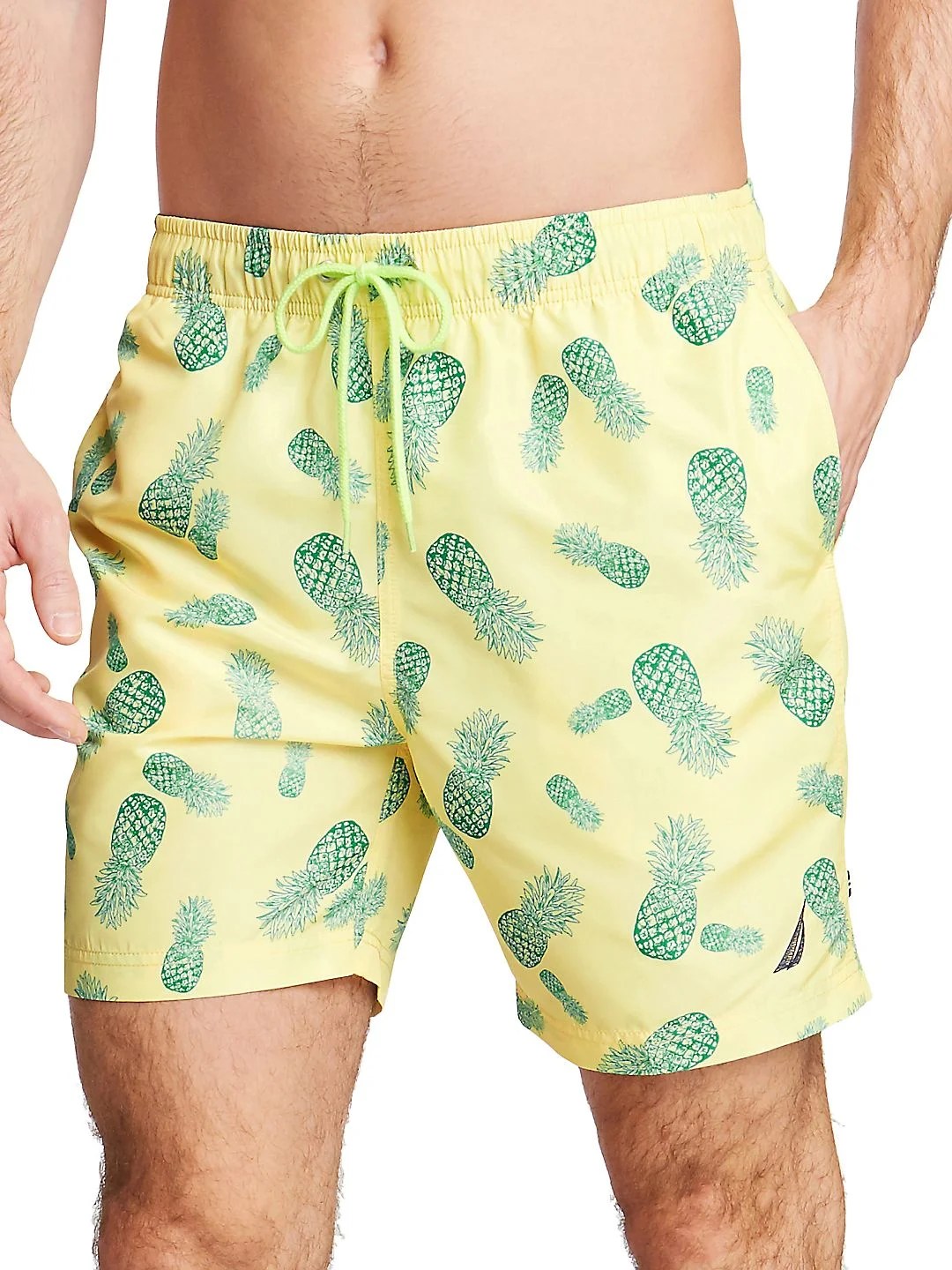 Nautica Pineapple Printed Swim Trunks