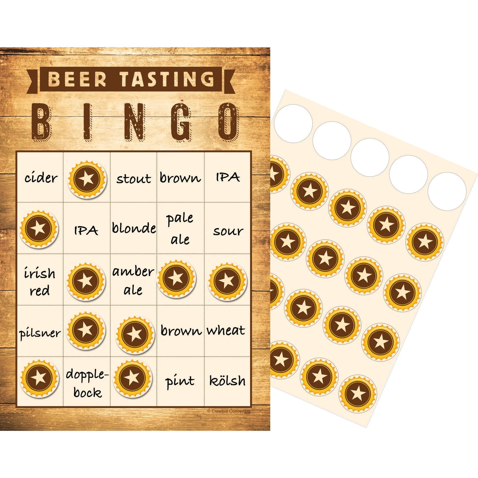 Cheers & Beers Pub Crawl Bingo, 10Pack Cheers & Beers Pub Crawl Bingo, 10Pack