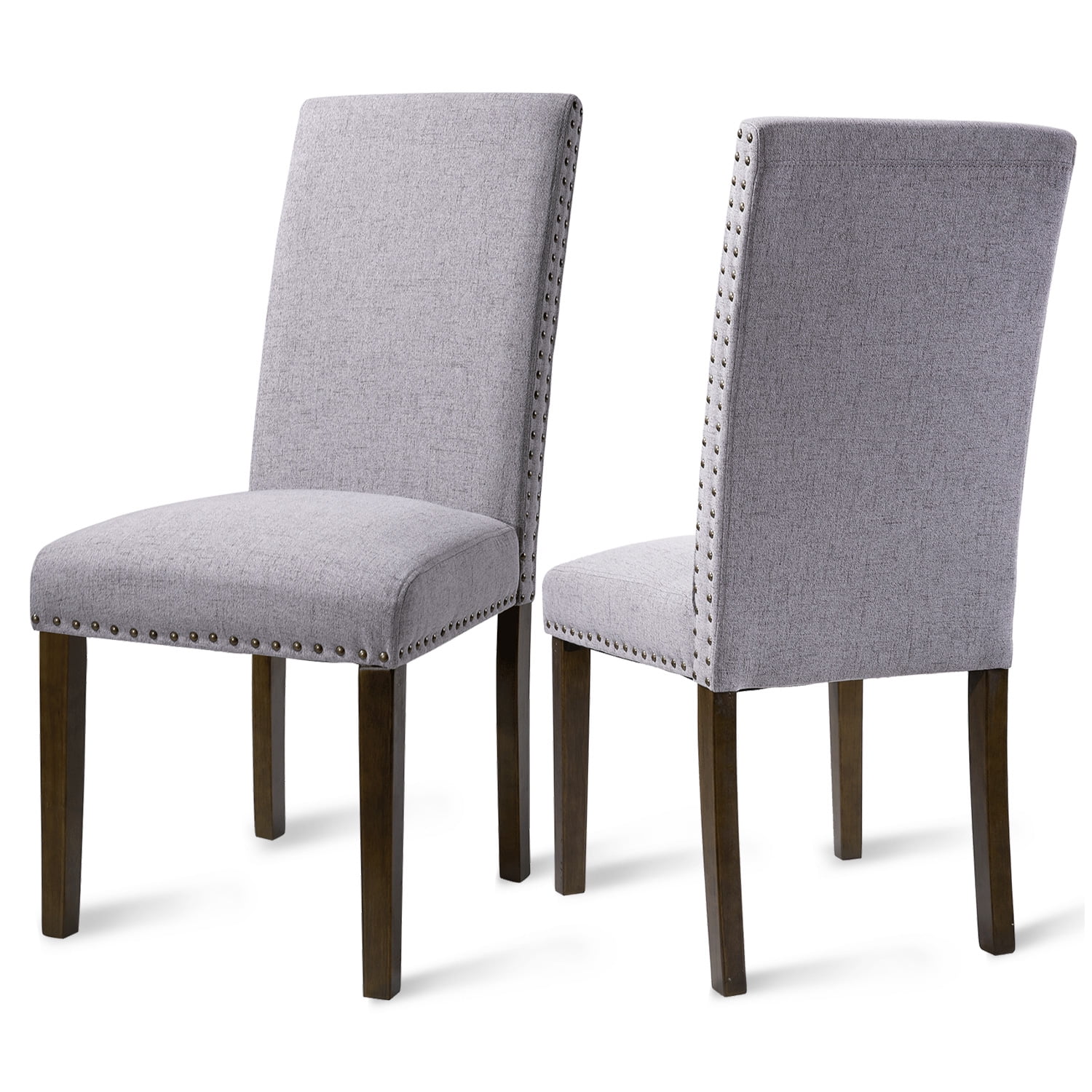 Upholstered Dining Chairs Set of 2, 18''x17''x39.6'' Tufted High Back