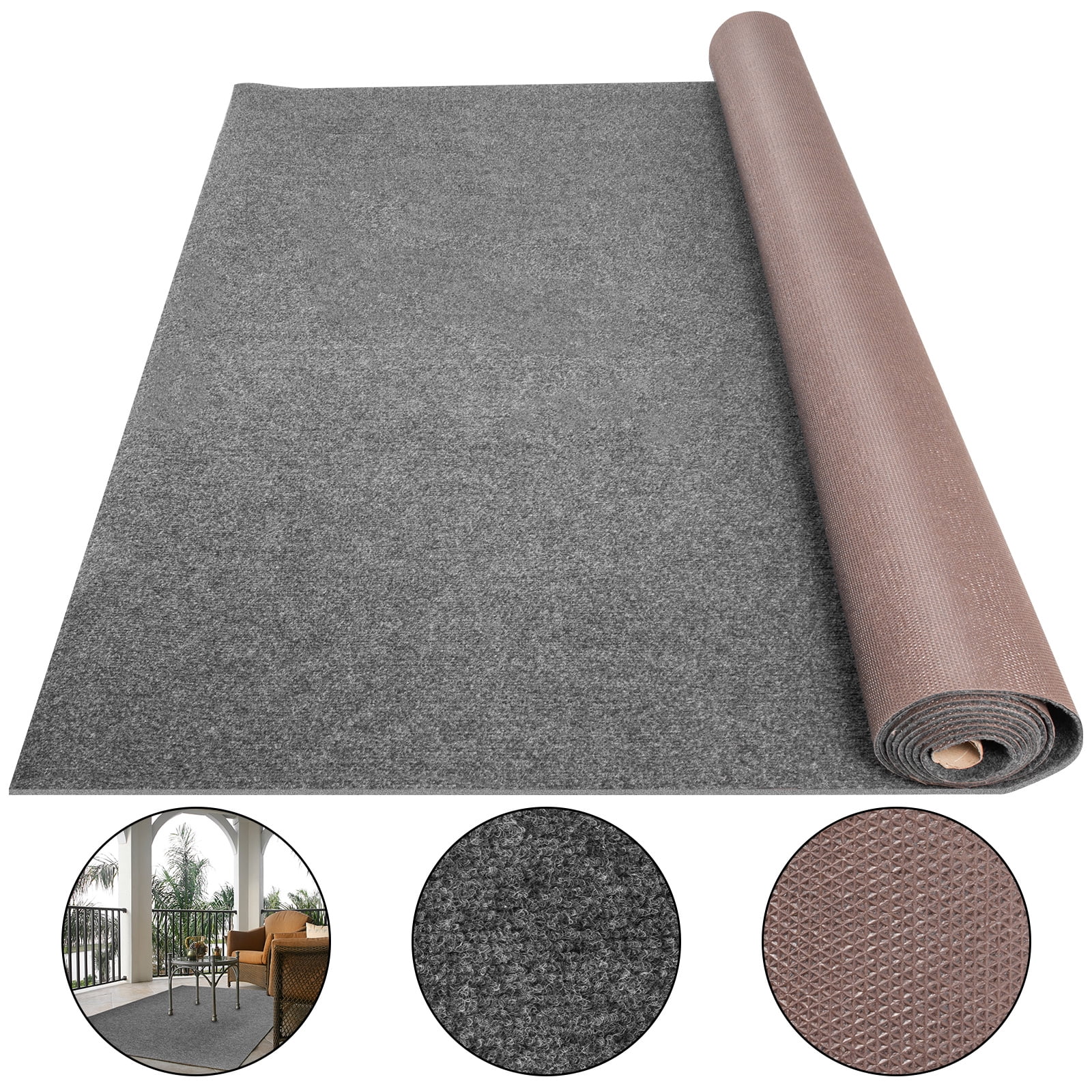 VEVOR Grey Marine Carpet 6x36 ft Marine Carpeting Marine Grade Carpet