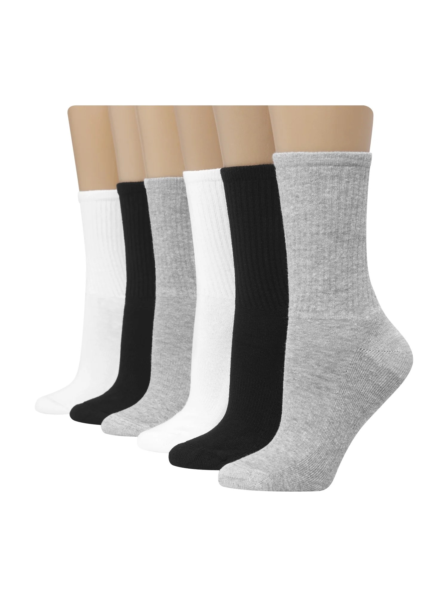 Hanes Hanes Women's Signature Crew Socks 6 pack