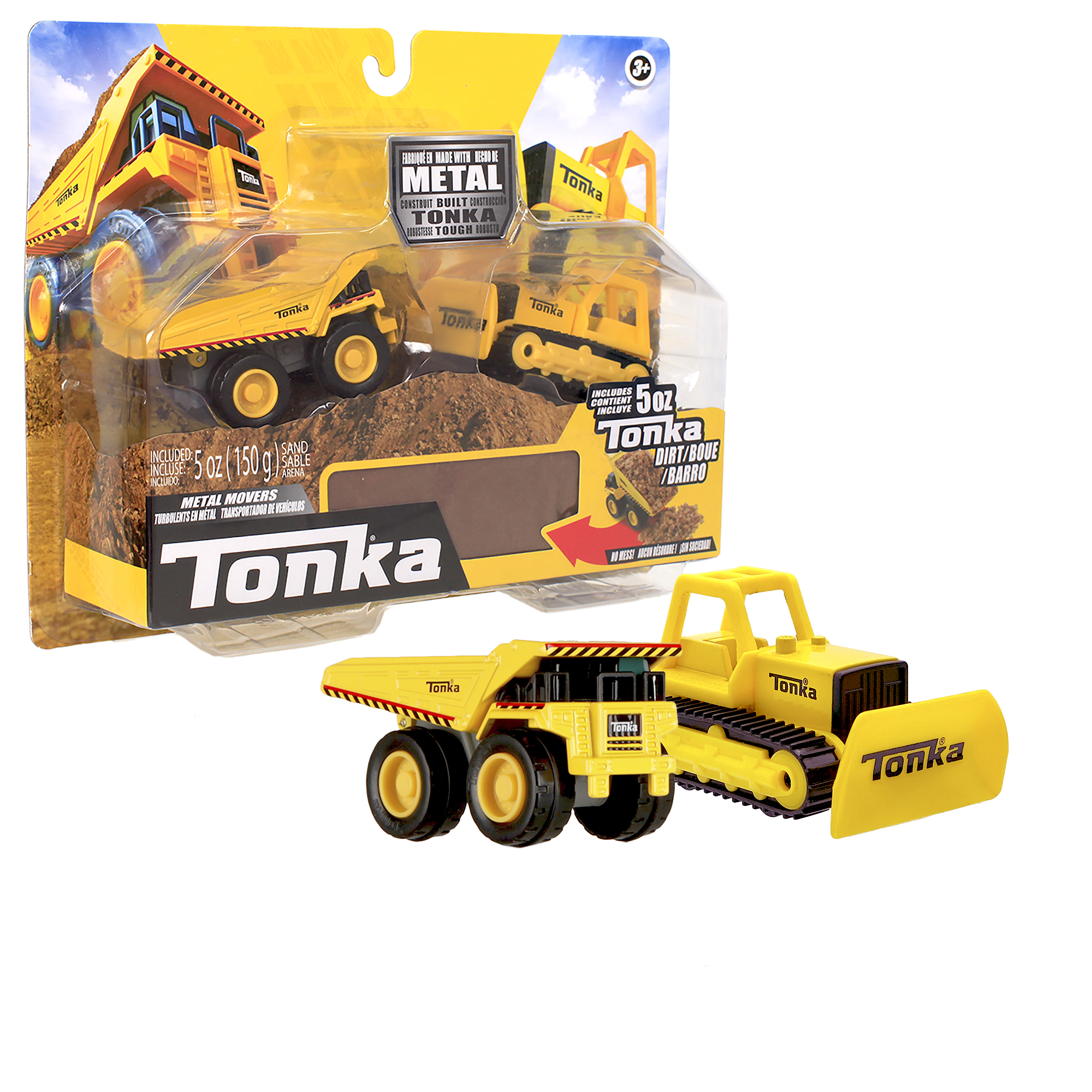 Tonka Metal Movers Combo Pack Dump Truck & Bull Dozer