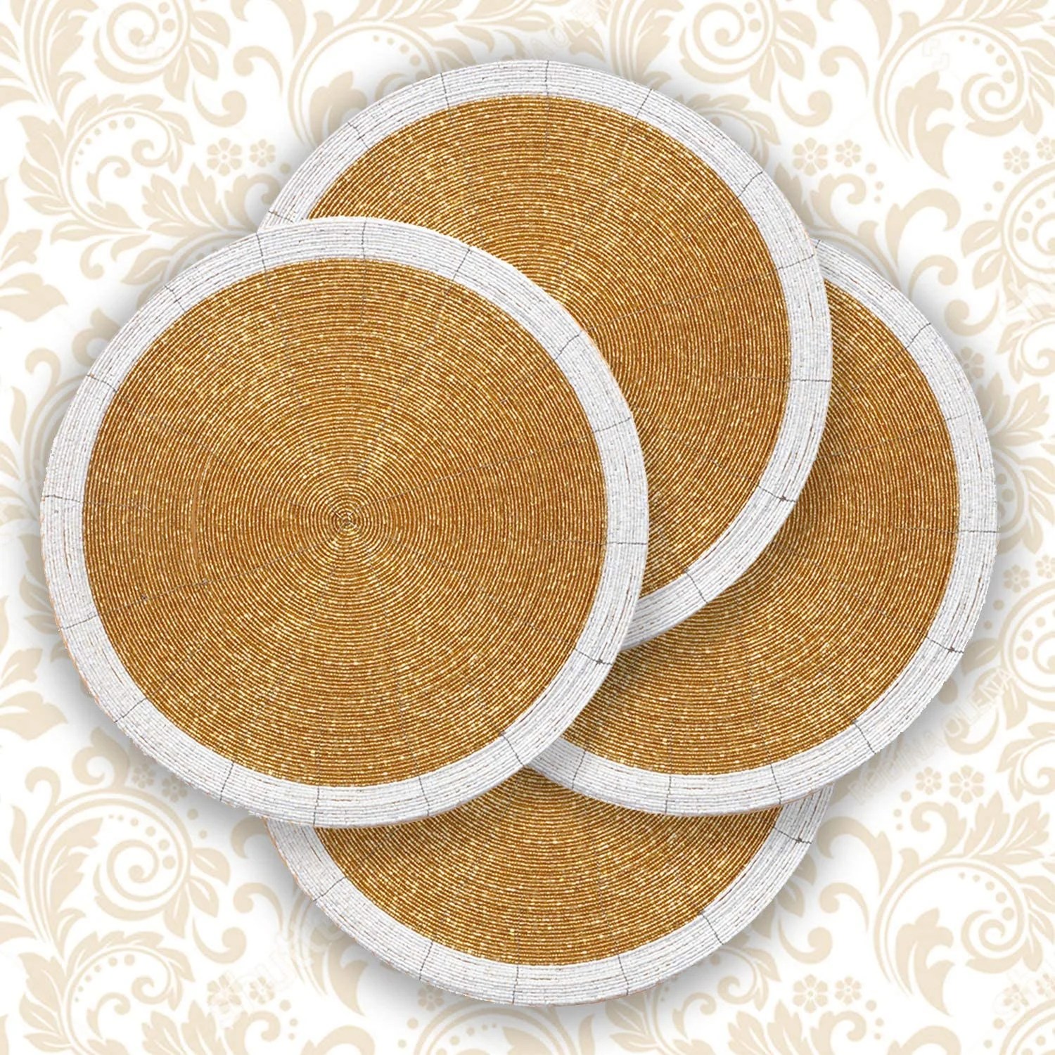 Decozen Round Placemat for Dining Table Coffee Table Handmade from