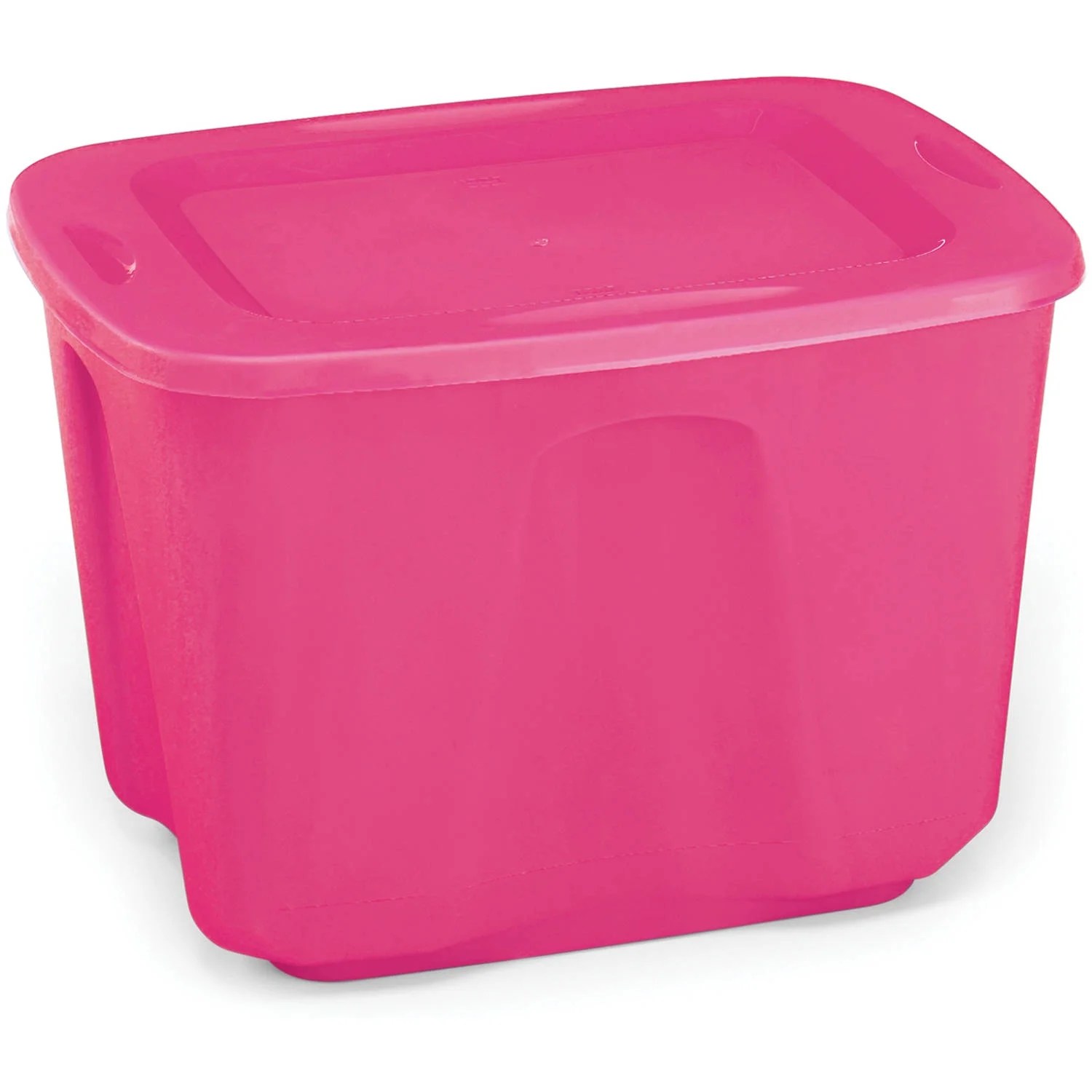 Homz Storage Tote 18Gallon, Fuchsia