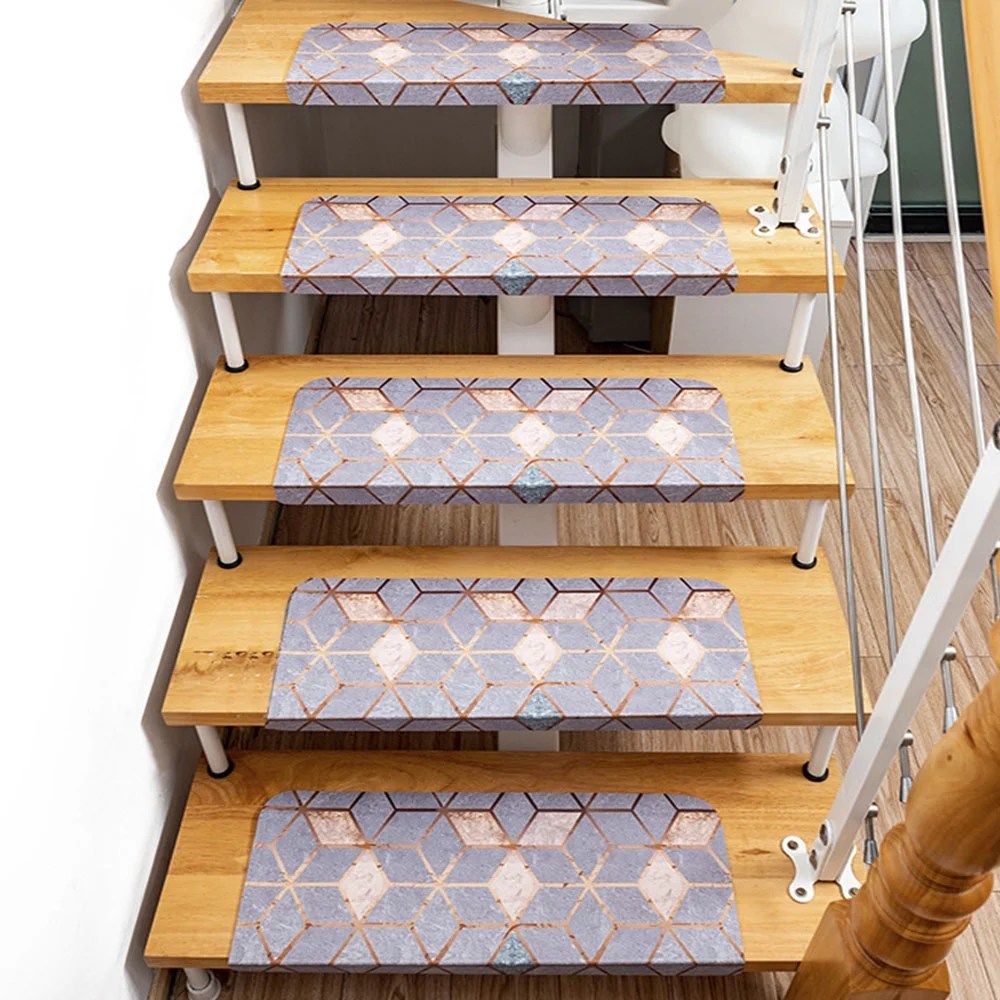 55*22*4cm Selfadhesive Stair Treads Staircase Nonslip Mat Rug Cover