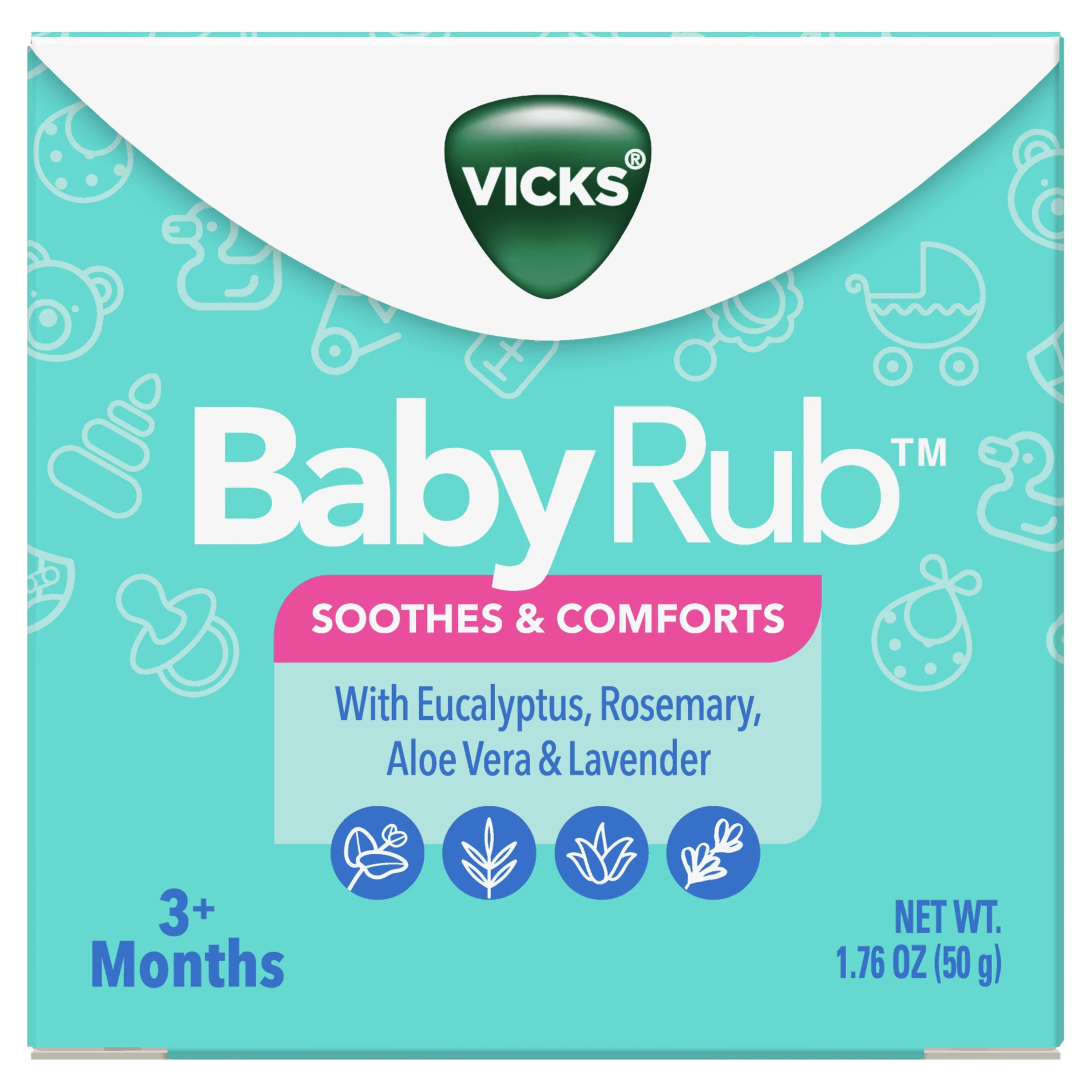 Vicks BabyRub, NonMedicated Soothing Chest Rub Ointment with