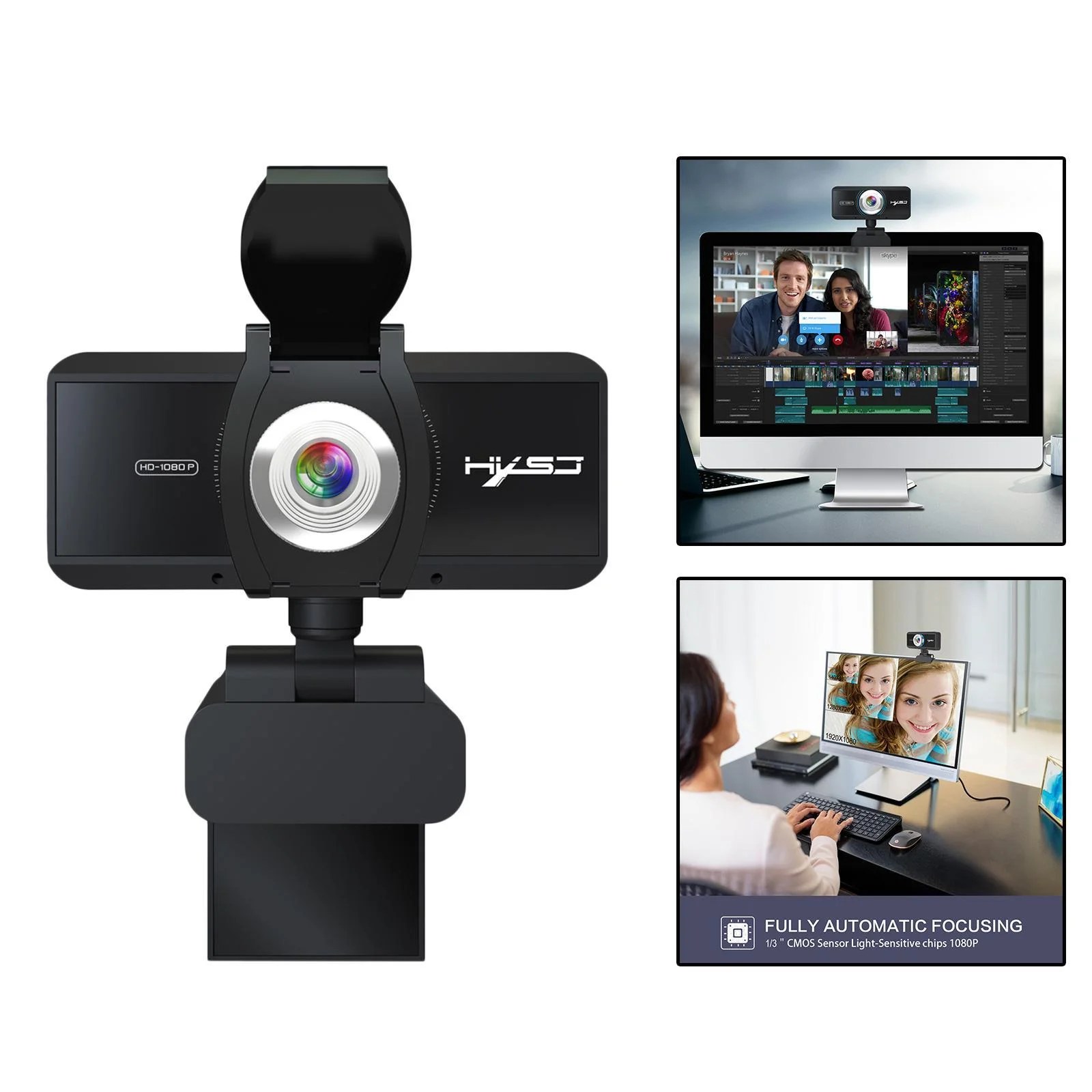  Camera, USB PC Computer cam, Full HD Camera Video cam, Pro