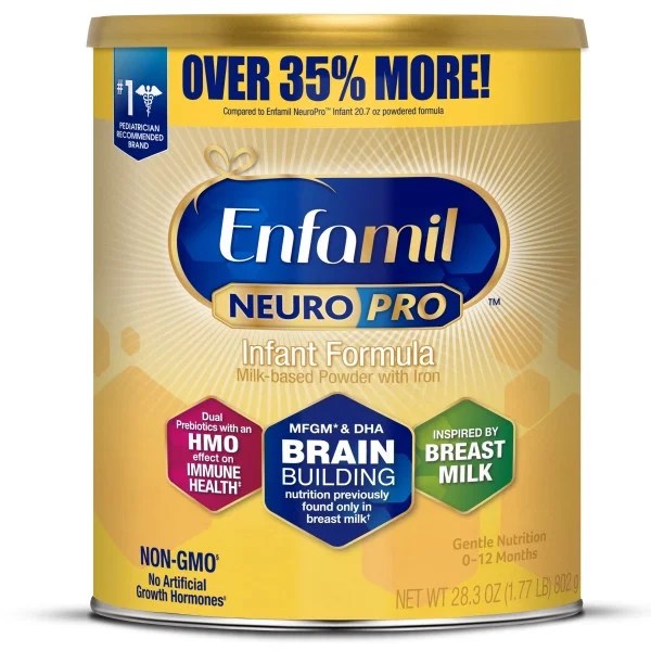 Enfamil NeuroPro GMOFree MFGM HMO & DHA Powder Baby Formula, 28.3 oz