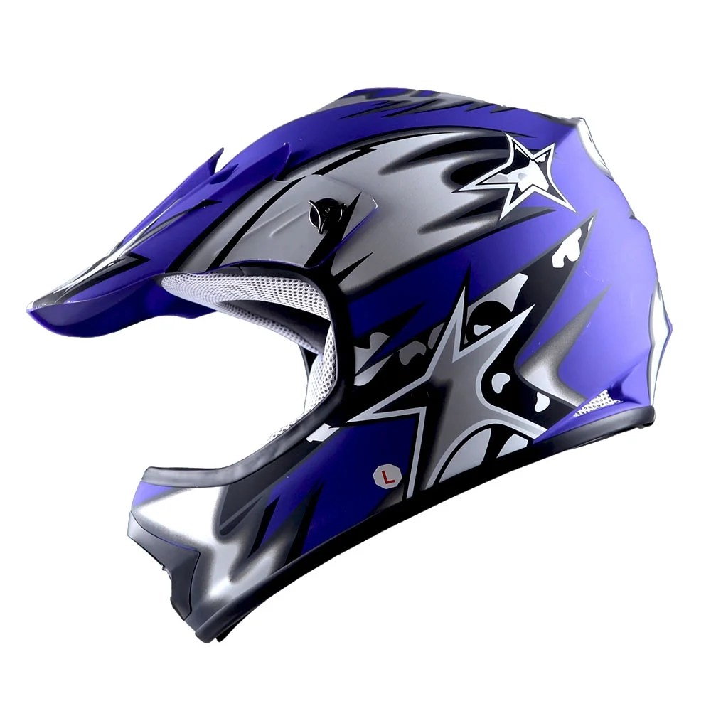 WOW Youth Kids Motocross Helmet BMX MX ATV Dirt Bike HBOY Star Matt