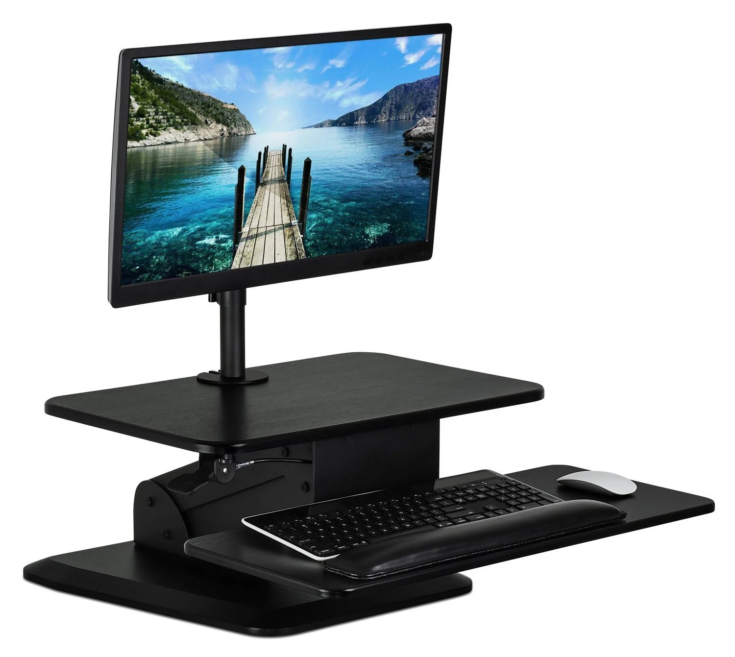 MountIt! Sit Stand Workstation Standing Desk Converter MountIt! Sit Stand Workstation Standing Desk Converter