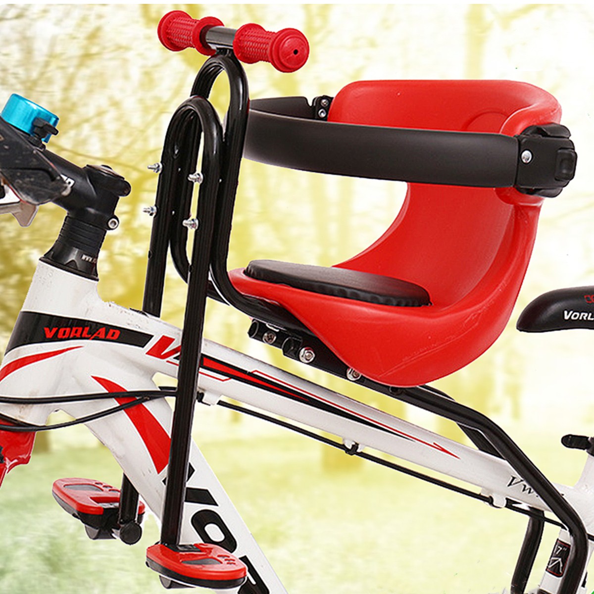 Bicycle Child Safety Seat Bike Front Baby Seat 110lbs Load Capacity