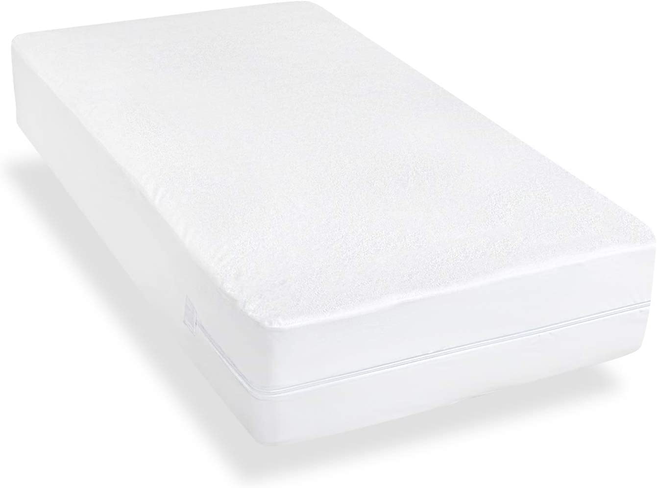 Zippered Crib Mattress Protector with Ultra Soft Cotton Terry Surface