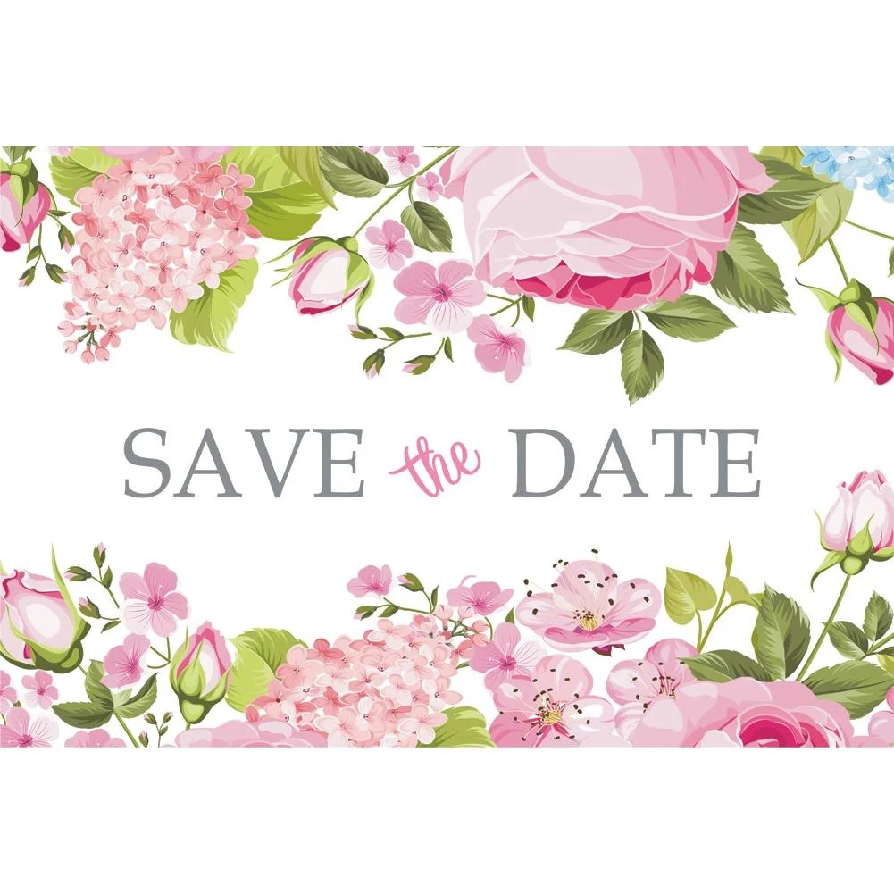 Pink Floral Save The Date Postcards 4in. X 6in. 25 Pack