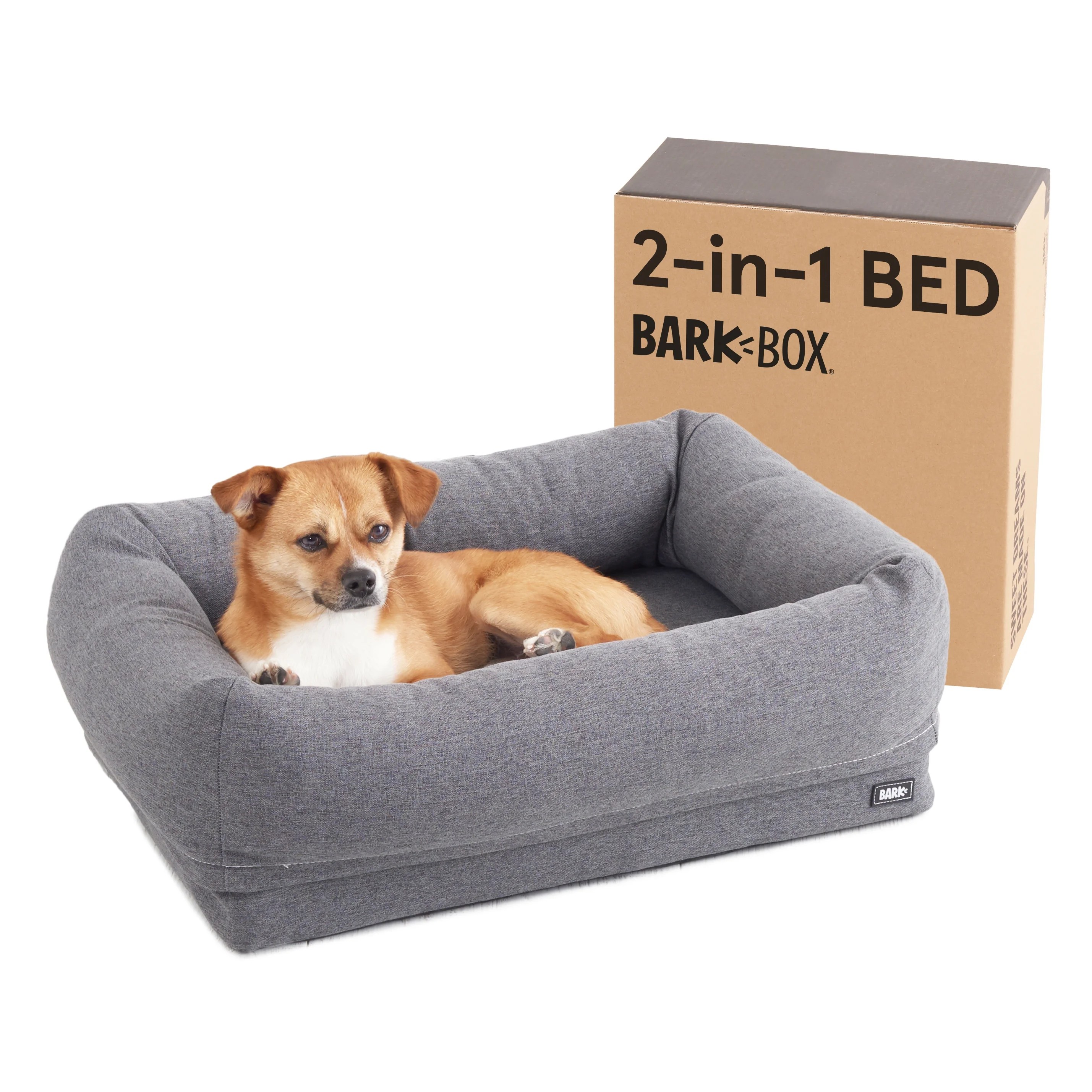 Barkbox 2in1 Memory Foam Cuddler Dog Bed Plush Orthopedic Joint