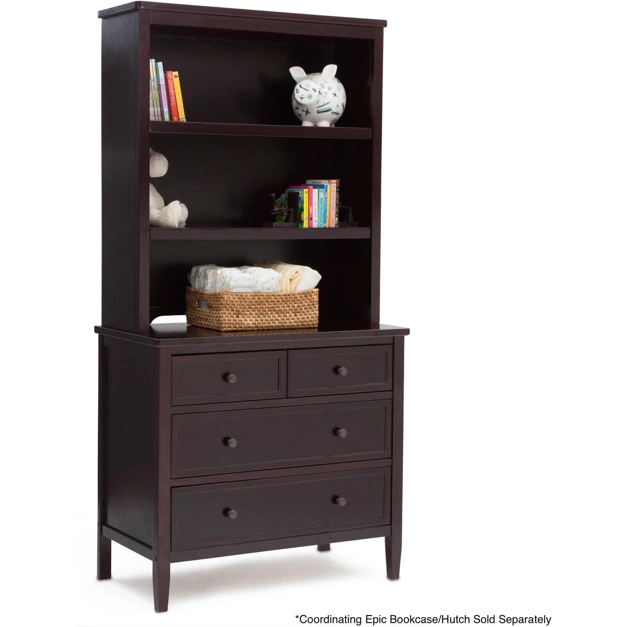 3 Drawer Dresser Espresso Storkcraft Crescent 3 Drawer Combo Dresser