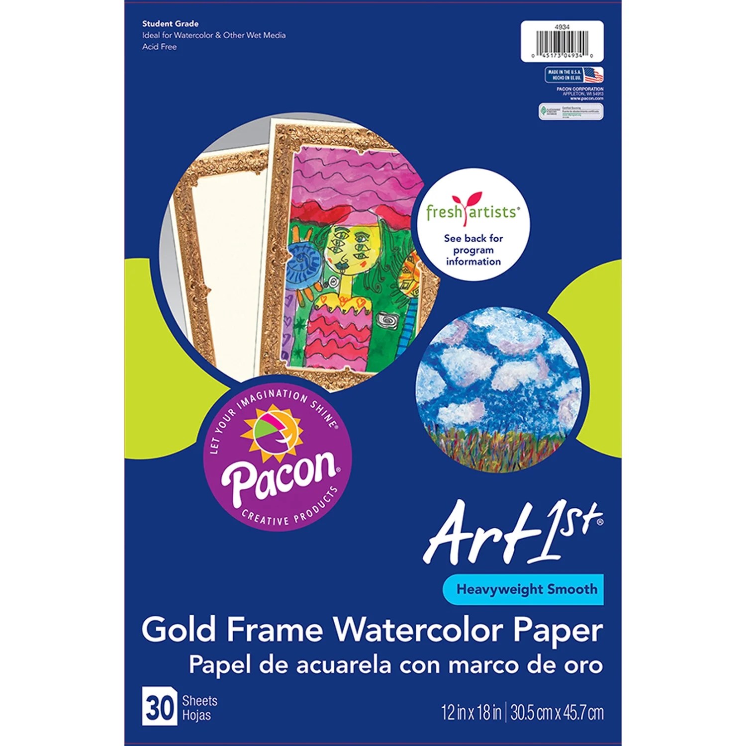 Art1st® Watercolor Paper, 140 lb., 12" x 18", 30 Sheets Art1st® Watercolor Paper, 140 lb., 12" x 18", 30 Sheets