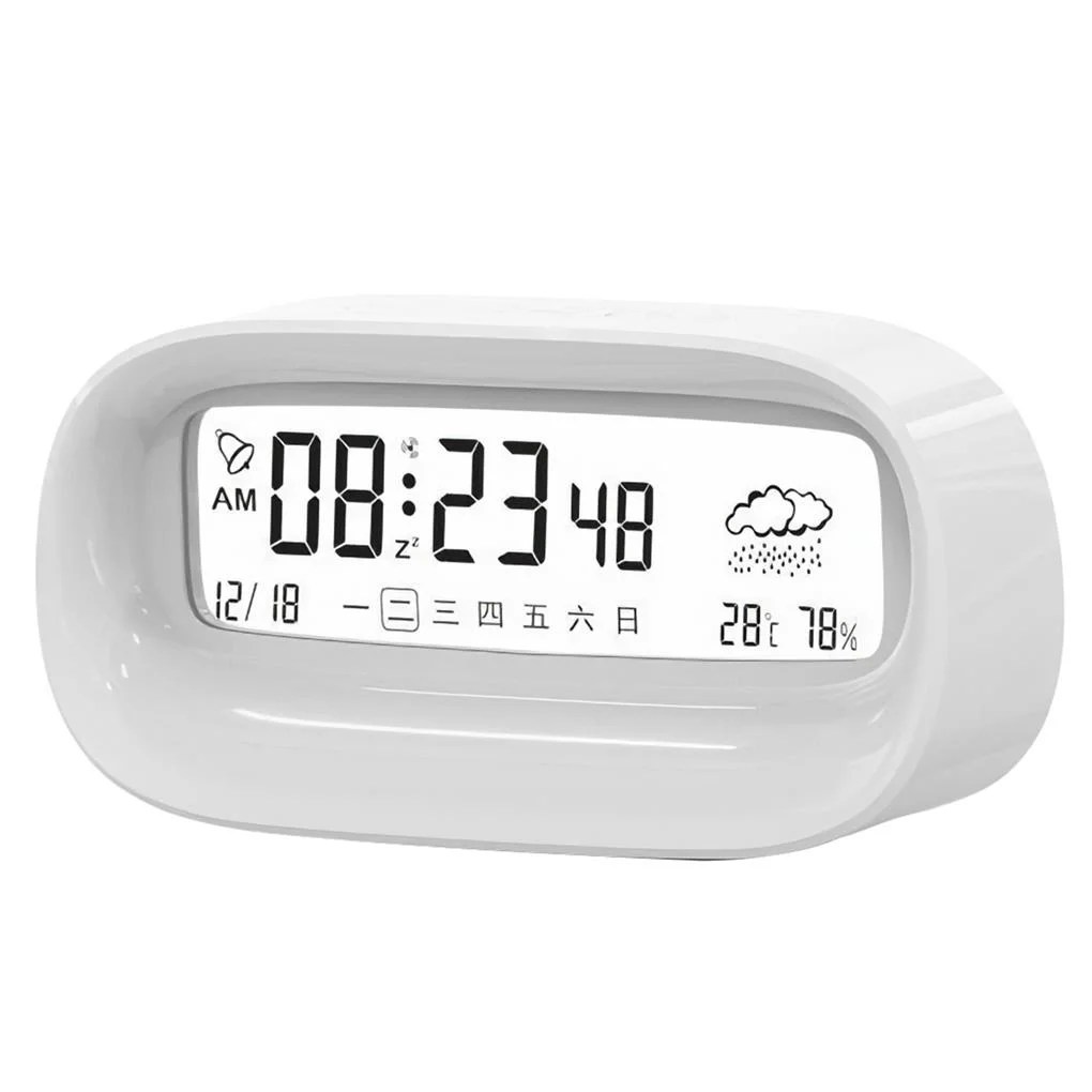 Simple Electronic Alarm Clock Digital Students Wake Up Desktop Clock