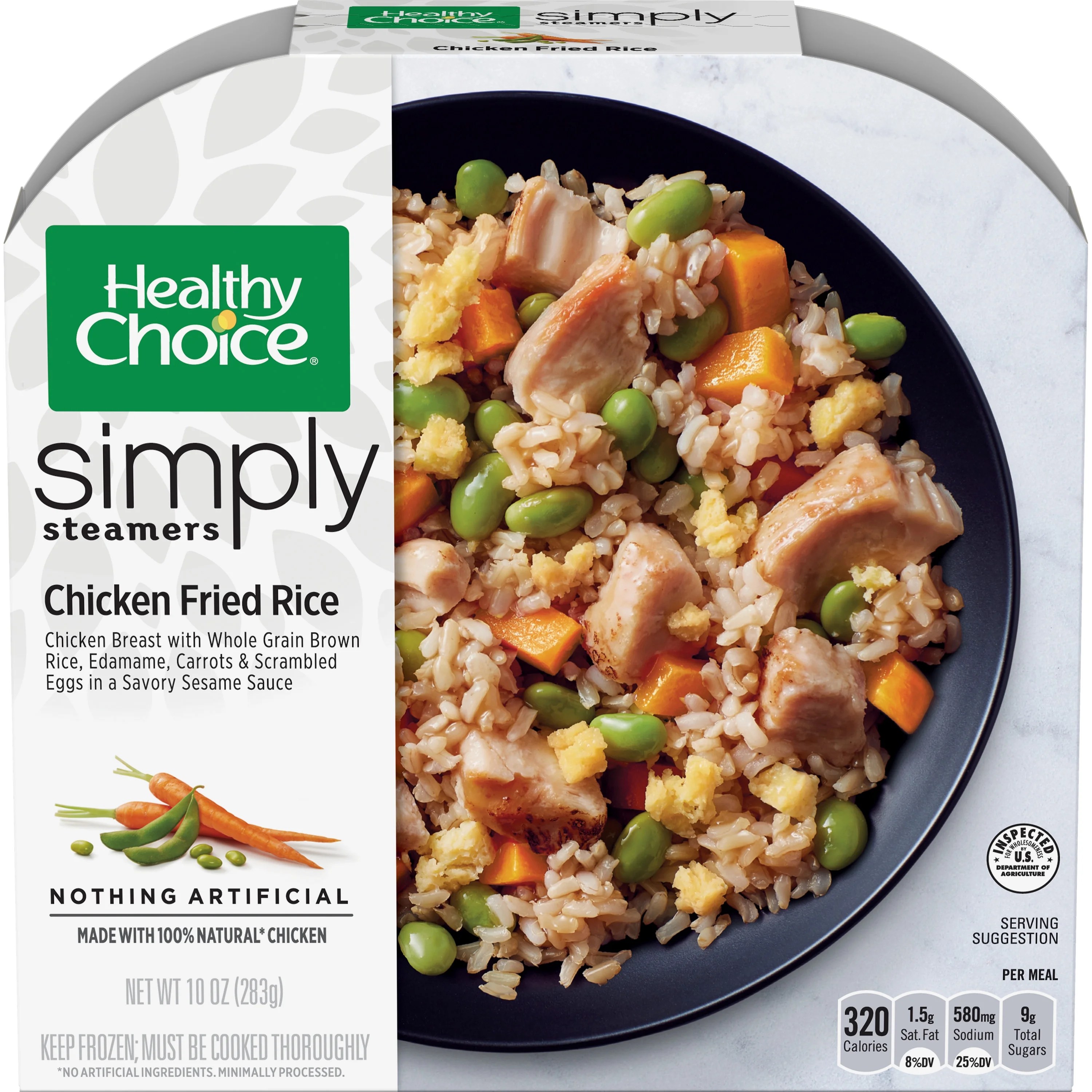 Healthy Choice Simply Steamers Frozen Dinner Chicken Fried Rice 10