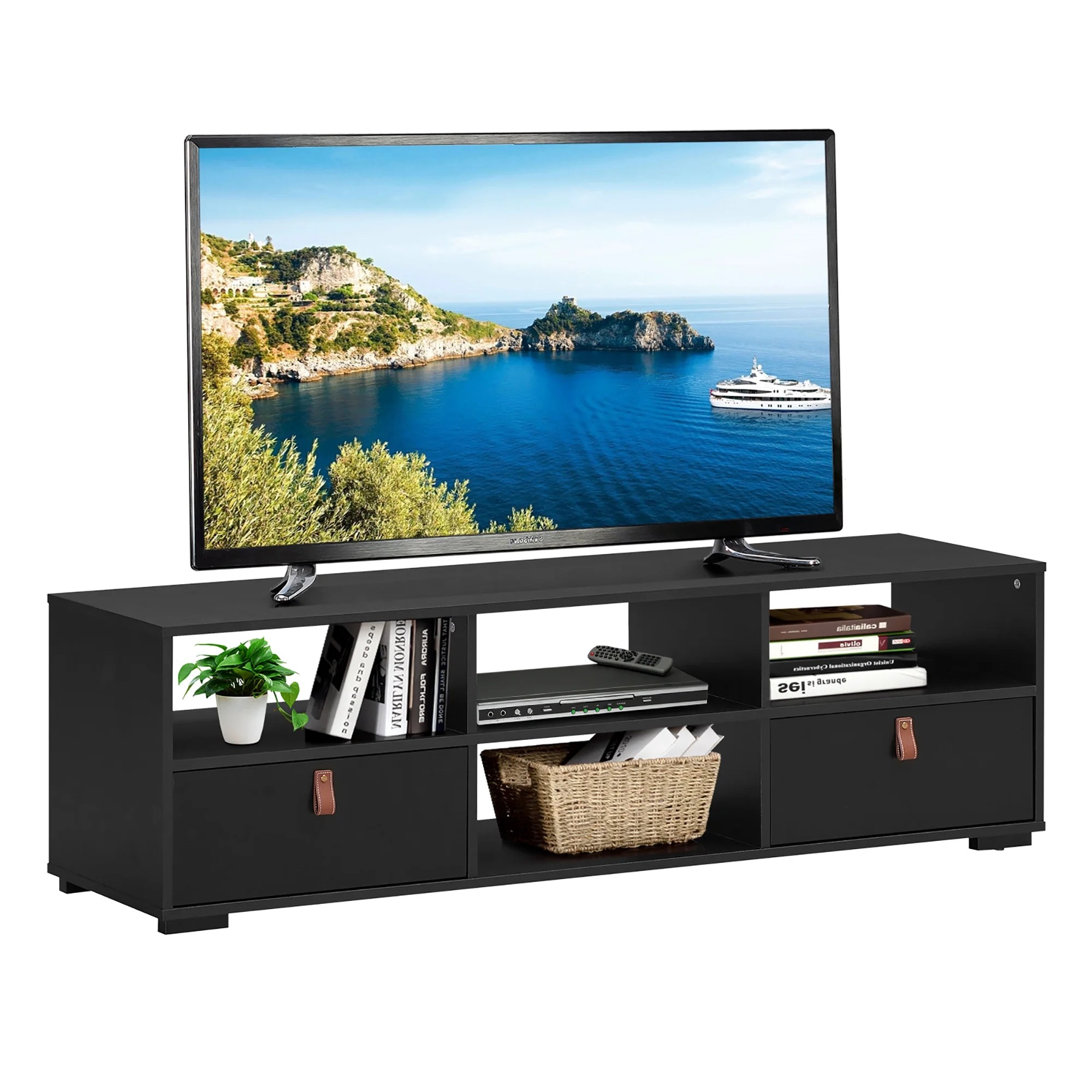 Costway TV Stand Entertainment Media Center Console for TV's up to 60