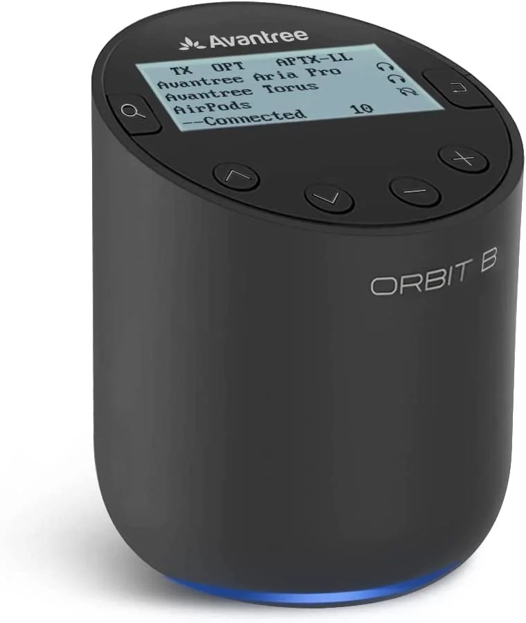 Avantree Orbit B Bluetooth Transmitter & Receiver for TV with LED Display Soundbar