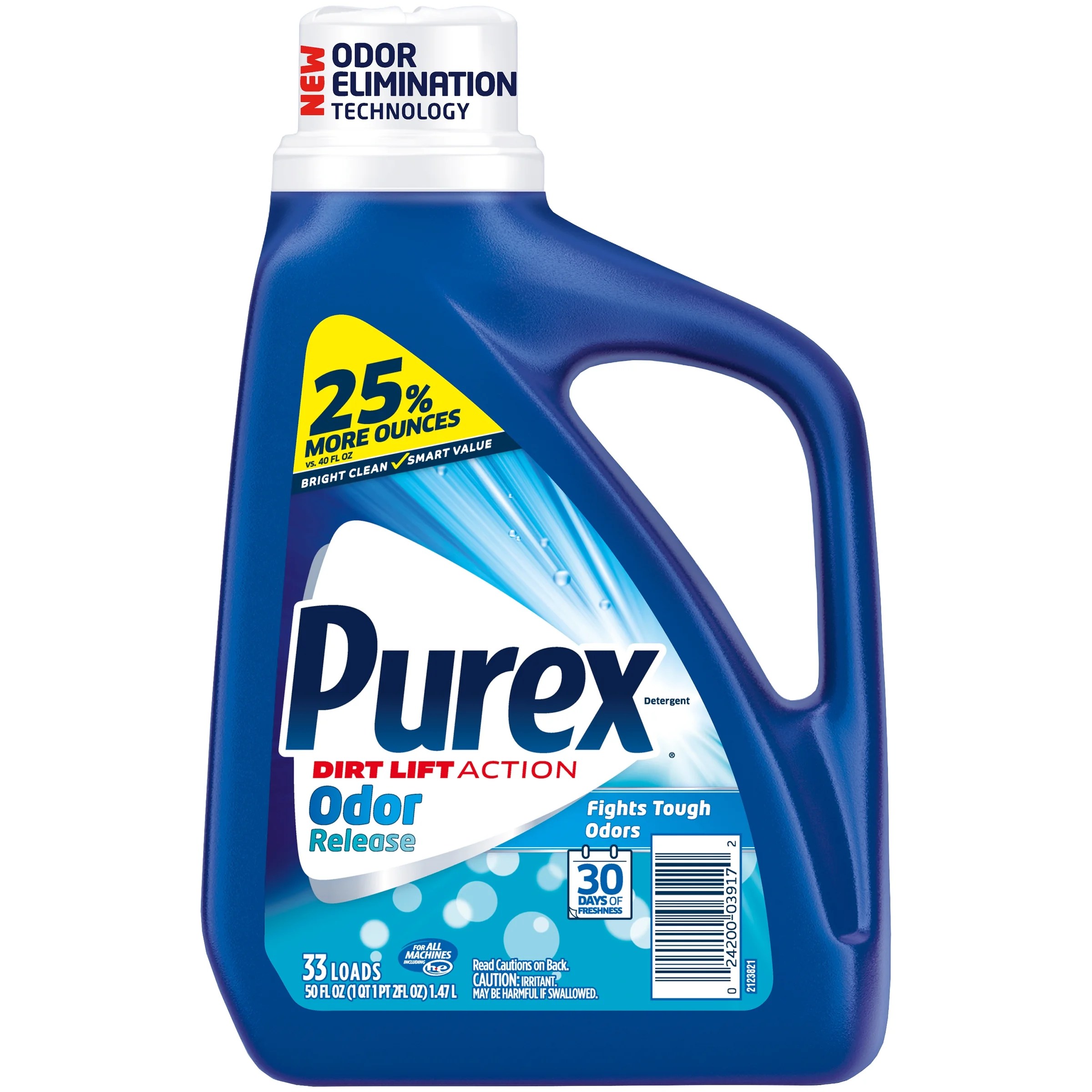 Purex Liquid Laundry Detergent, Odor Release, 50 Ounce, 33 Loads