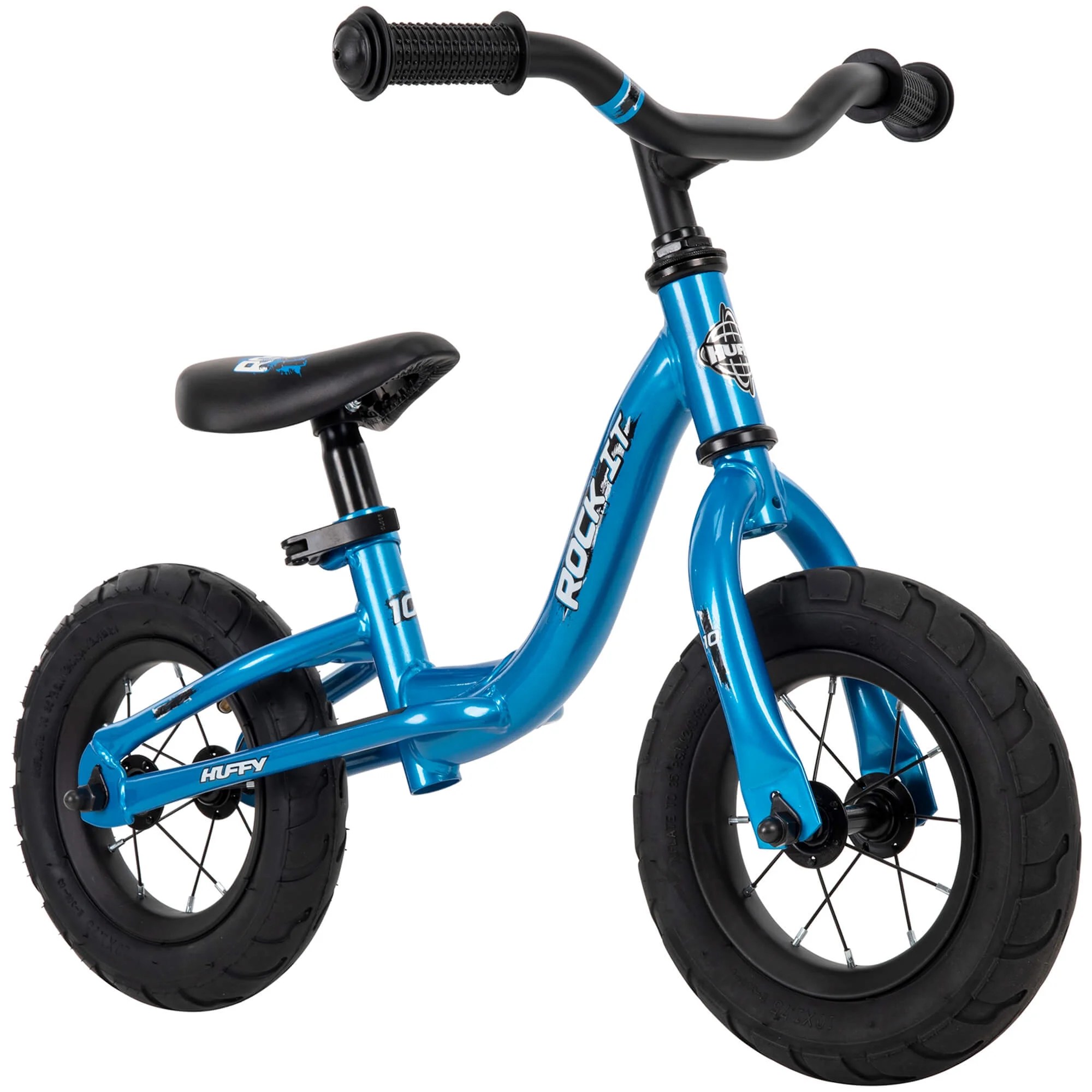 Huffy 10inch Rock It Boys Balance Bike for Kids, Blue