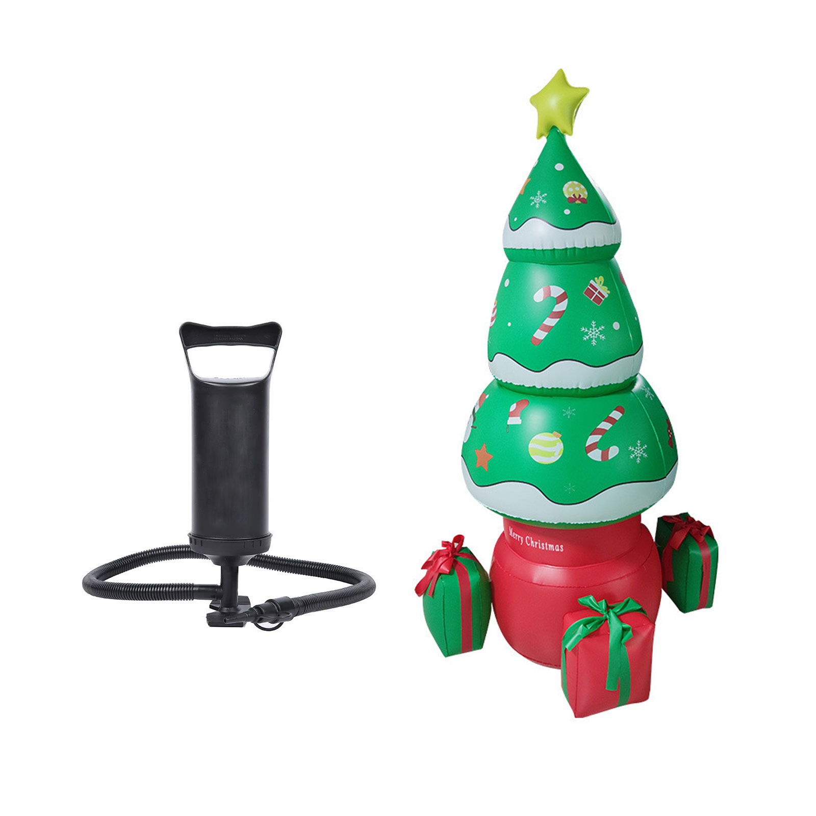 Christmas Tree Inflatable Suit New Year Decorations PVC Yard Garden Decoration With Manual Pump