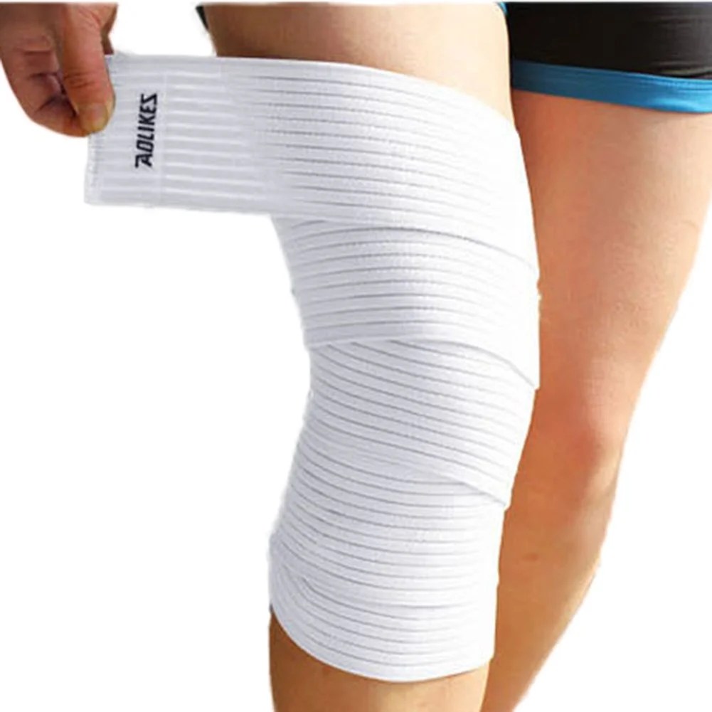 Elastic Knee Pad Support Wrap Compression Bandage Sports Brace Belt