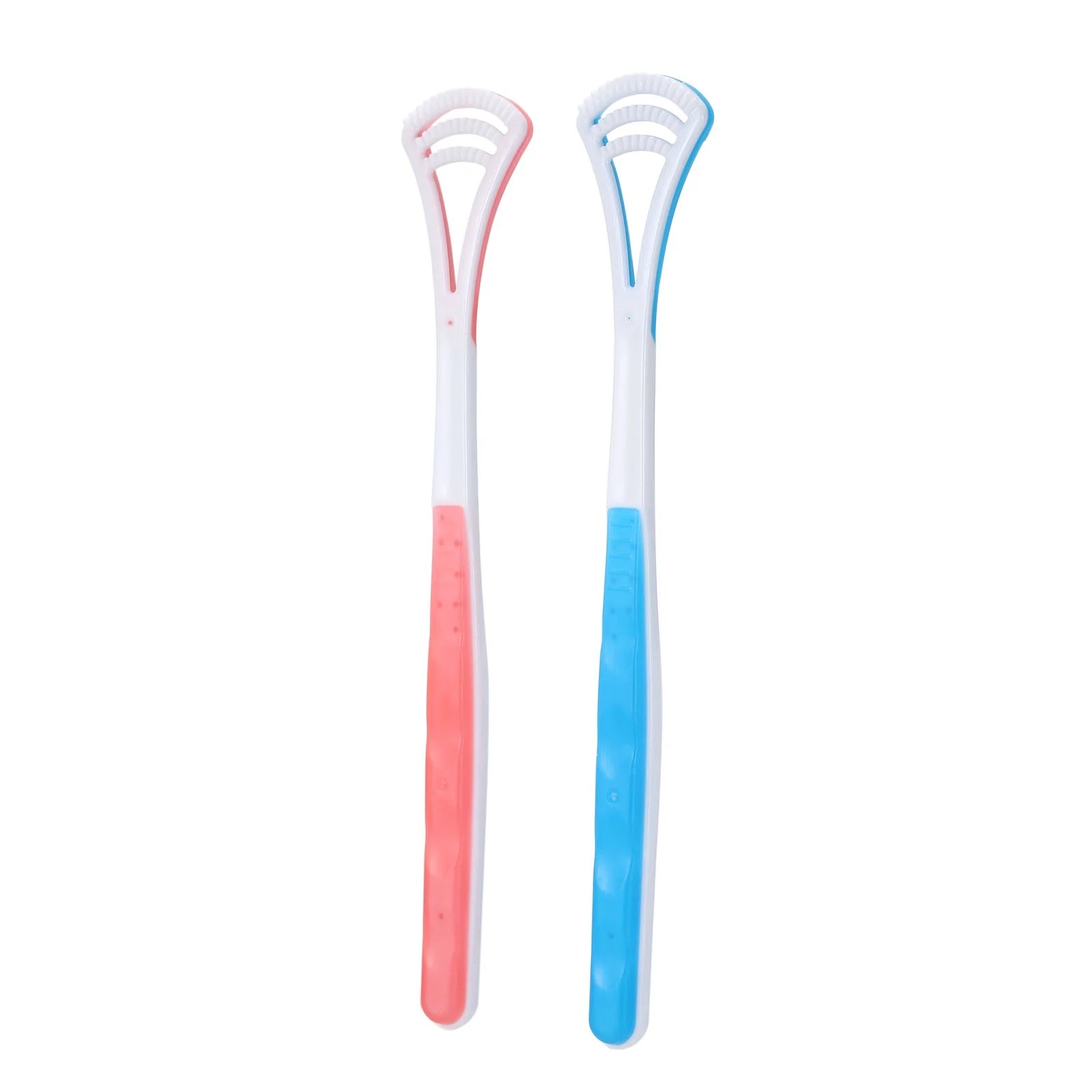 2 Pcs Tongue Scraper Oral Tongue Cleaner Mouth Tongue Cleaning Brush