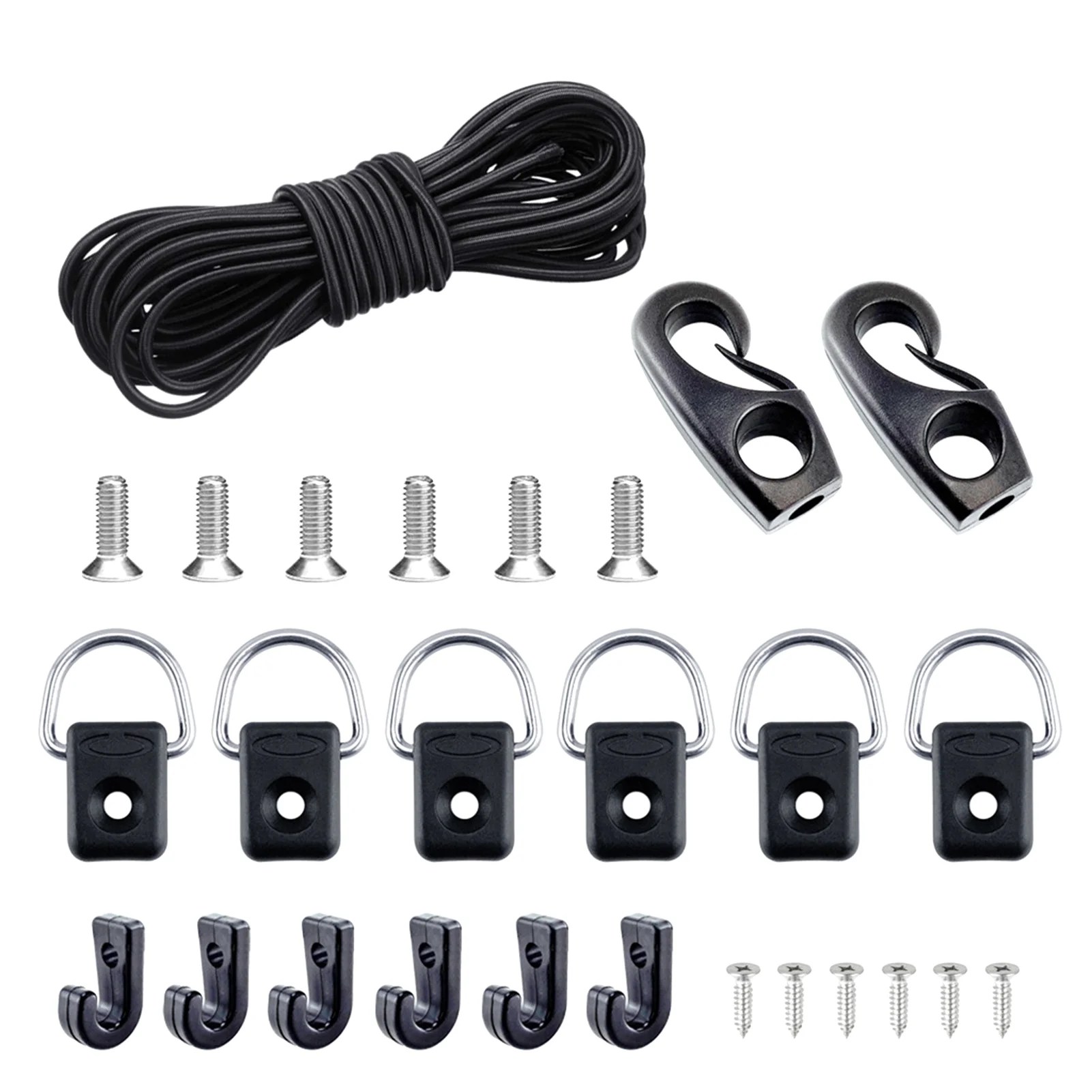 Erthree D Ring Rigging Kit Camping Kayak Deck Accessory J Hook Outdoor