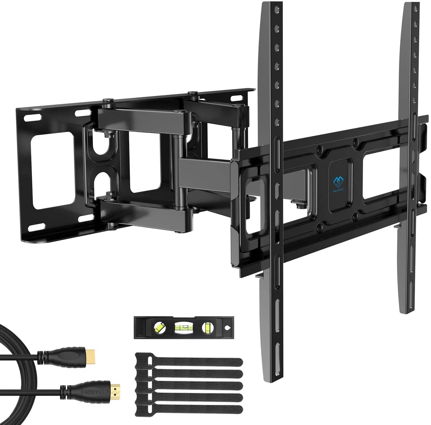 PERLESMITH TV Wall Mount Bracket Full Motion Dual Swivel Articulating