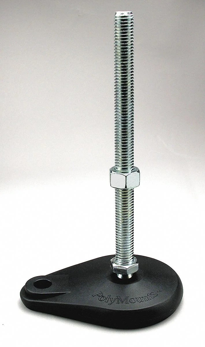 S & W Leveling Mount,Swivel Stud,18,4 in Base