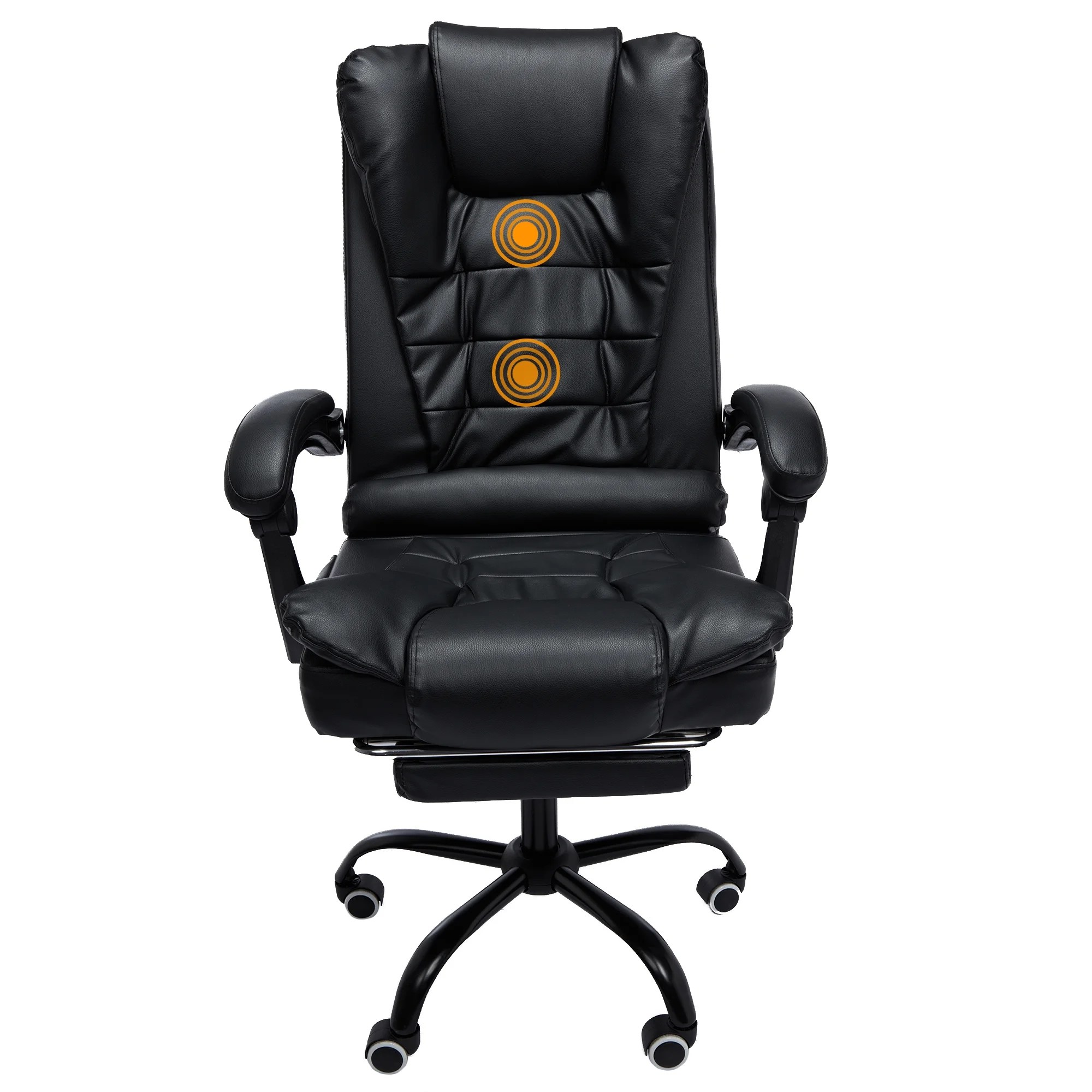 Highback Leather Reclining Chair with Ottoman,Home Gaming Desk Chair