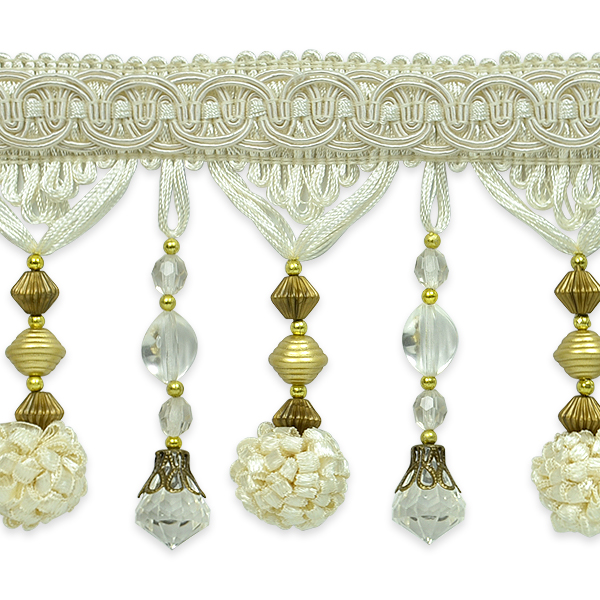 Expo Int'l Preshea Decorative Beaded Fringe Trim by the yard Walmart