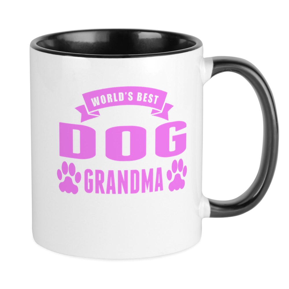 CafePress Worlds Best Dog Grandma Mugs Unique Coffee