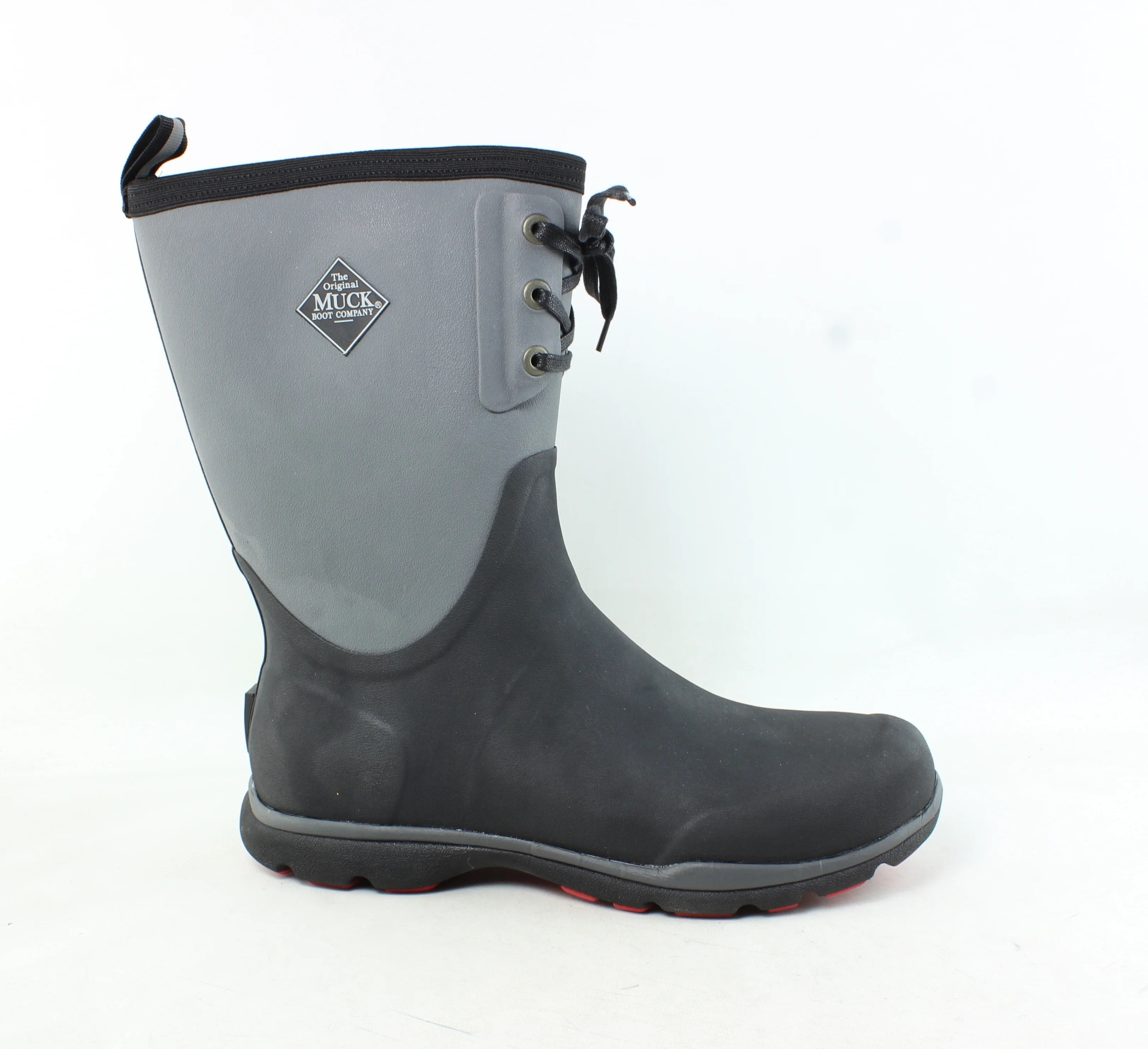 Muck Boot Company Muck Boot Mens Arctic Excursion Black, Gray/Red