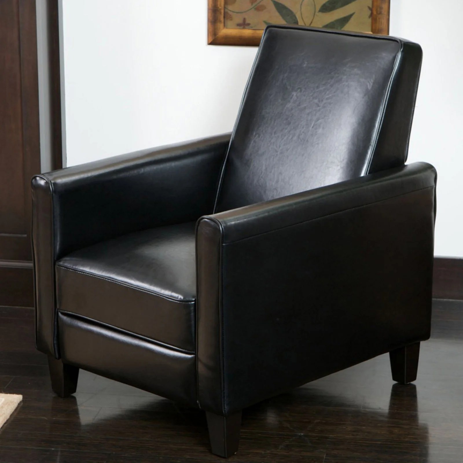Darvis Leather Push Back Recliner
