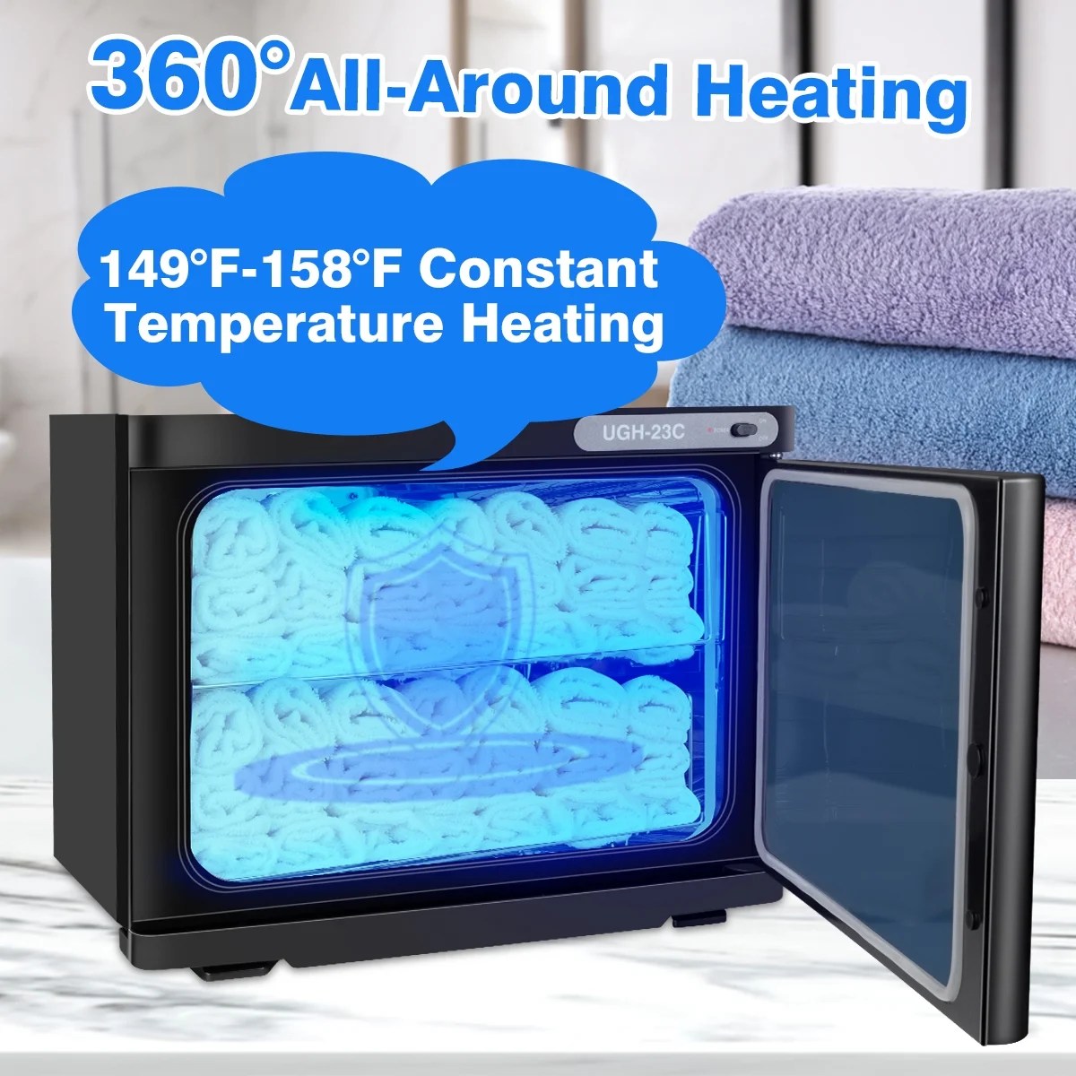 Electric Hot Towel Warmer aluminum chamber 23L Towel Heater for