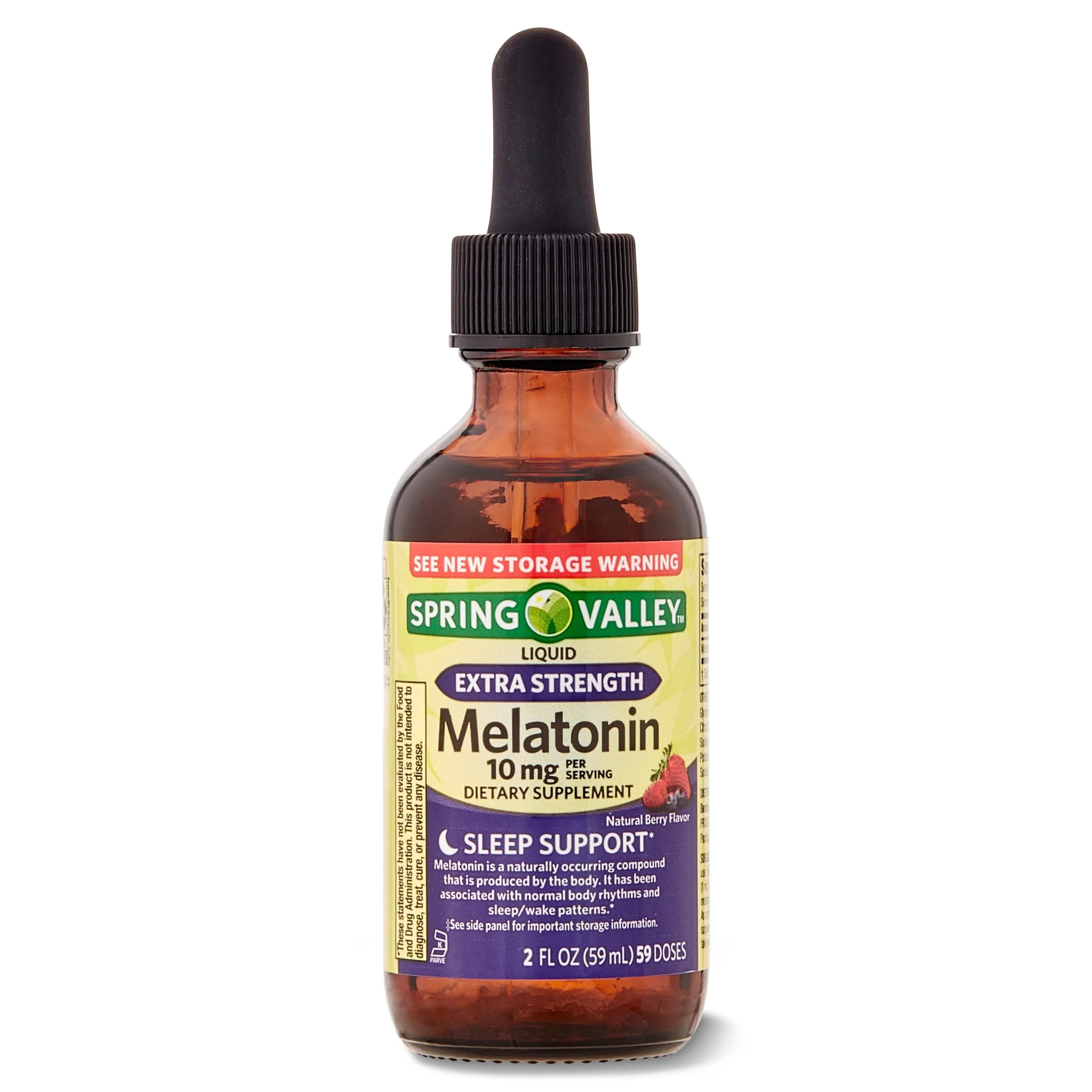 Spring Valley Liquid Melatonin Dietary Supplement, 10 mg, 2 fl oz