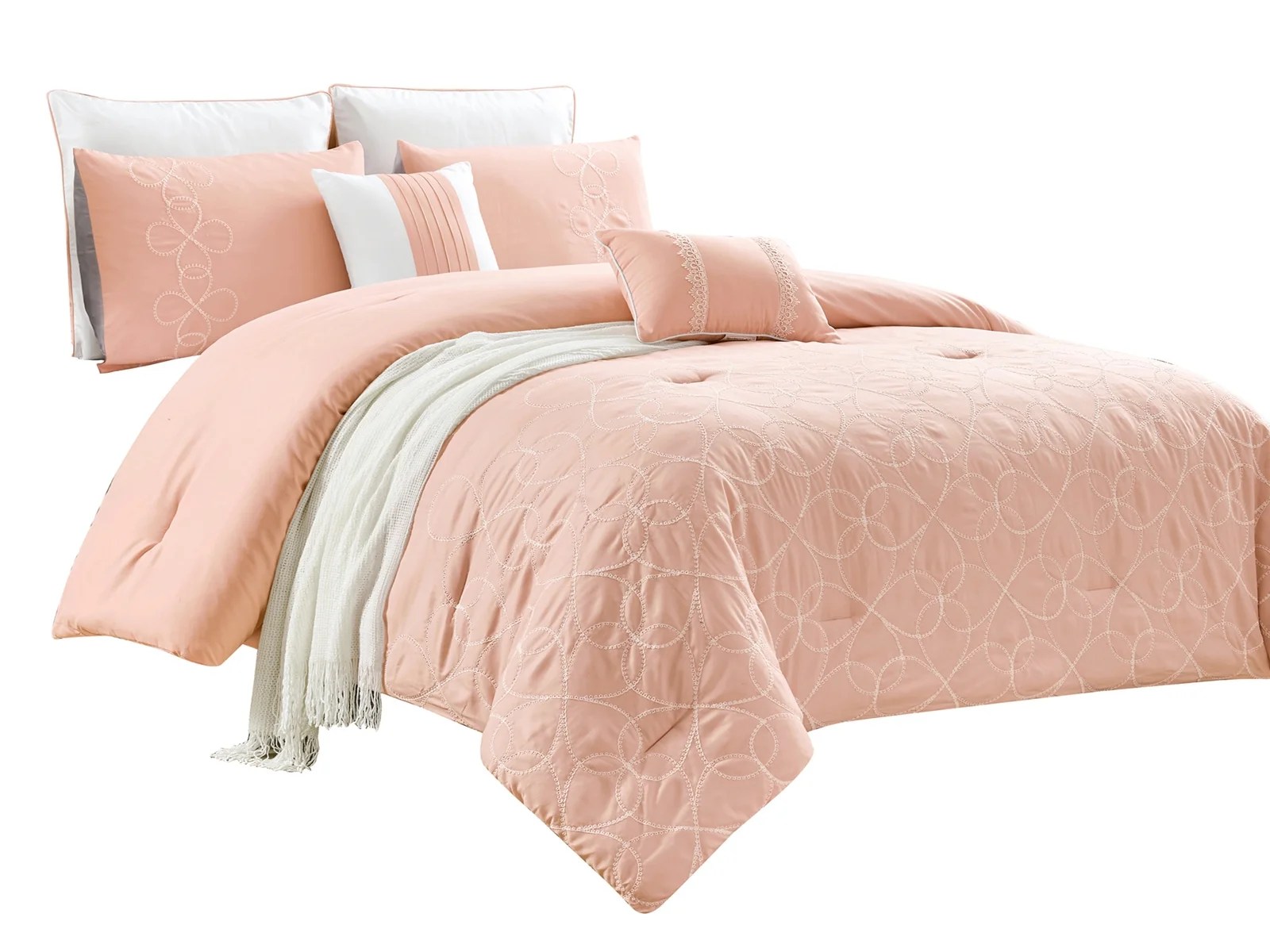 12Piece Daphne Comforter Curtain Set Bedroom BundleClover Floral