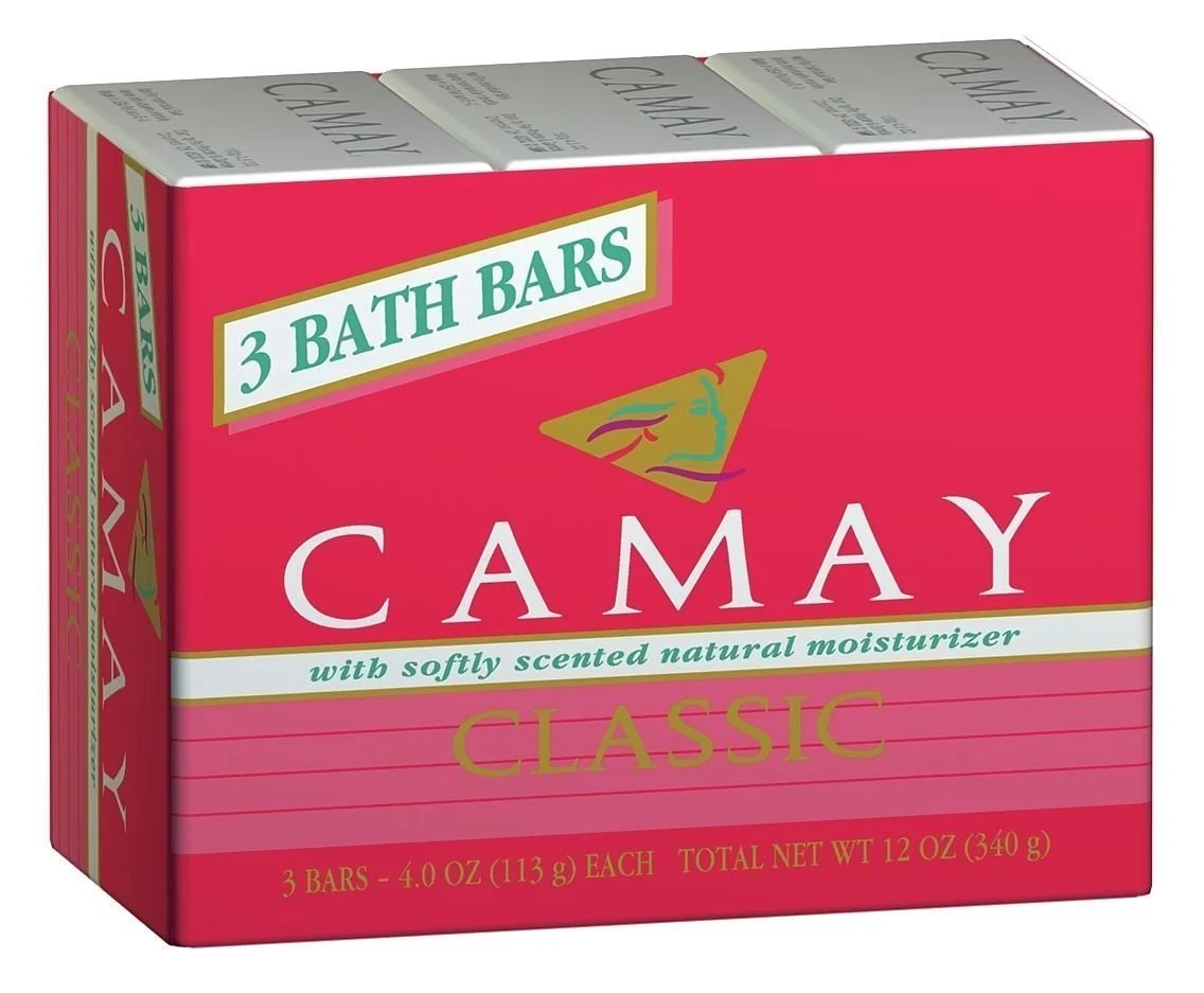 Camay Soap 12pack, Pink Classic Softly Scented Beauty Bar, 3 bars, 4.0