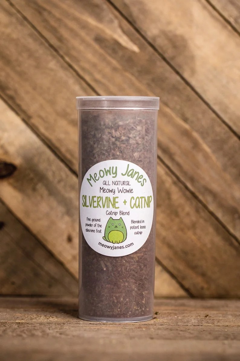 Meowy Janes Catnip + Silvervine Powder Blend, 7.5 fl oz