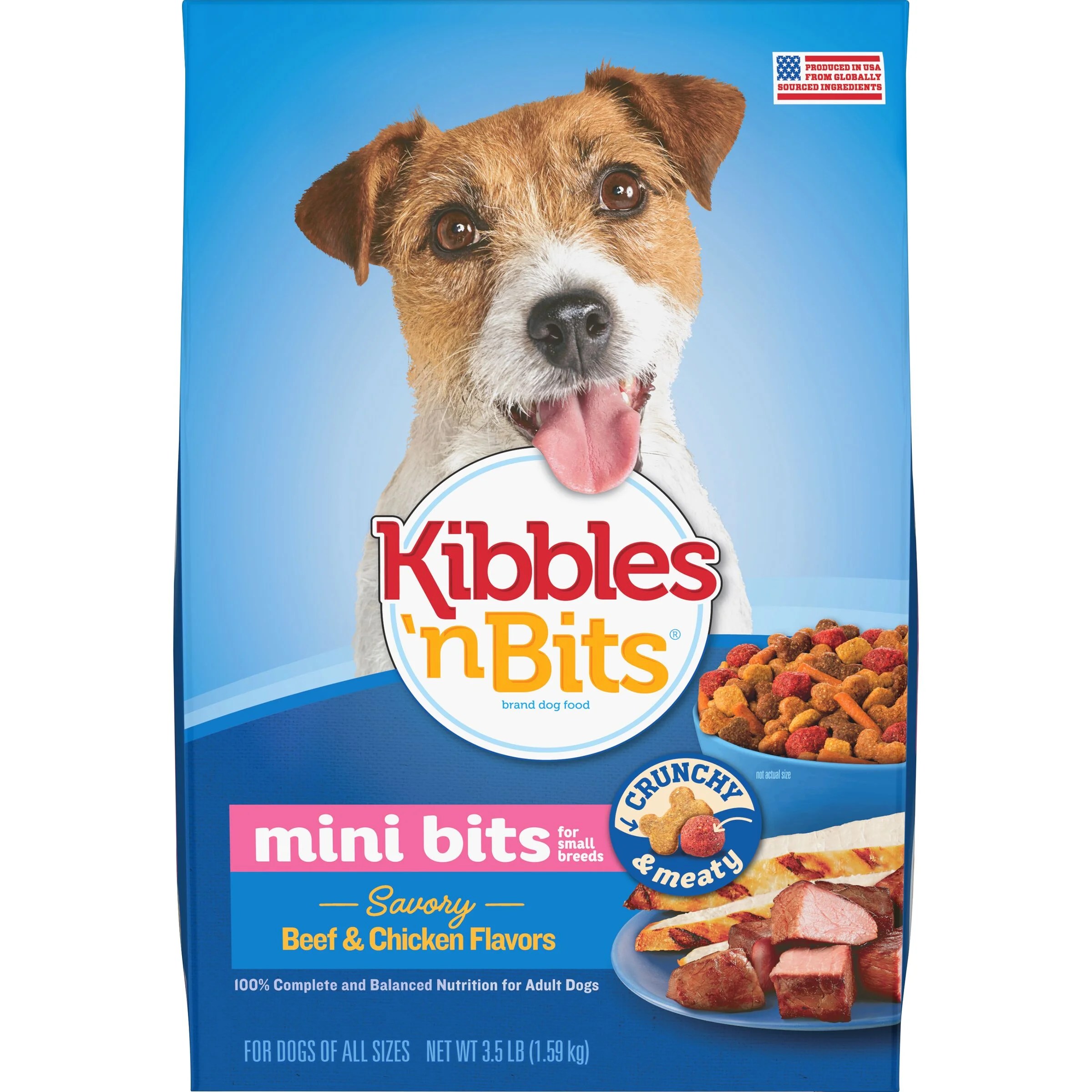 Kibbles 'N Bits Small Breed, Mini Bits, Savory Beef and Chicken Flavor
