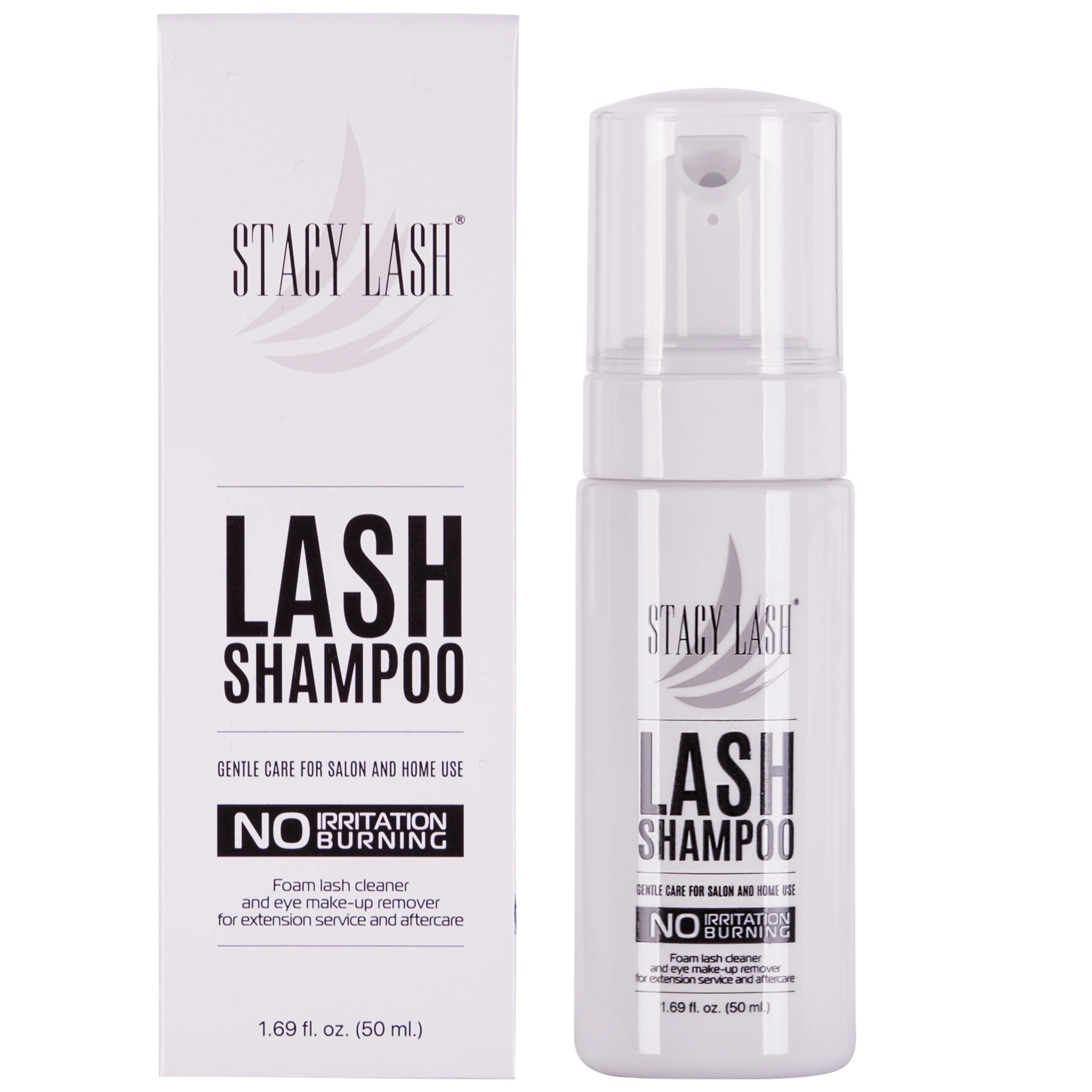 Eyelash Extension Shampoo Stacy Lash + Brush / 50ml / Eyelid Foaming