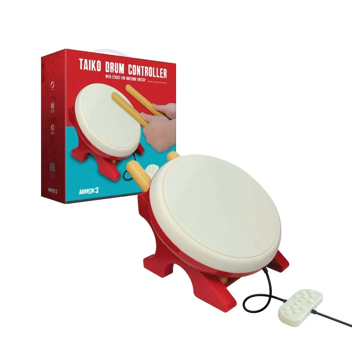 Armor3 TK Drum Controller for Taiko no Tatsujin Drum 'n' Fun! Nintendo
